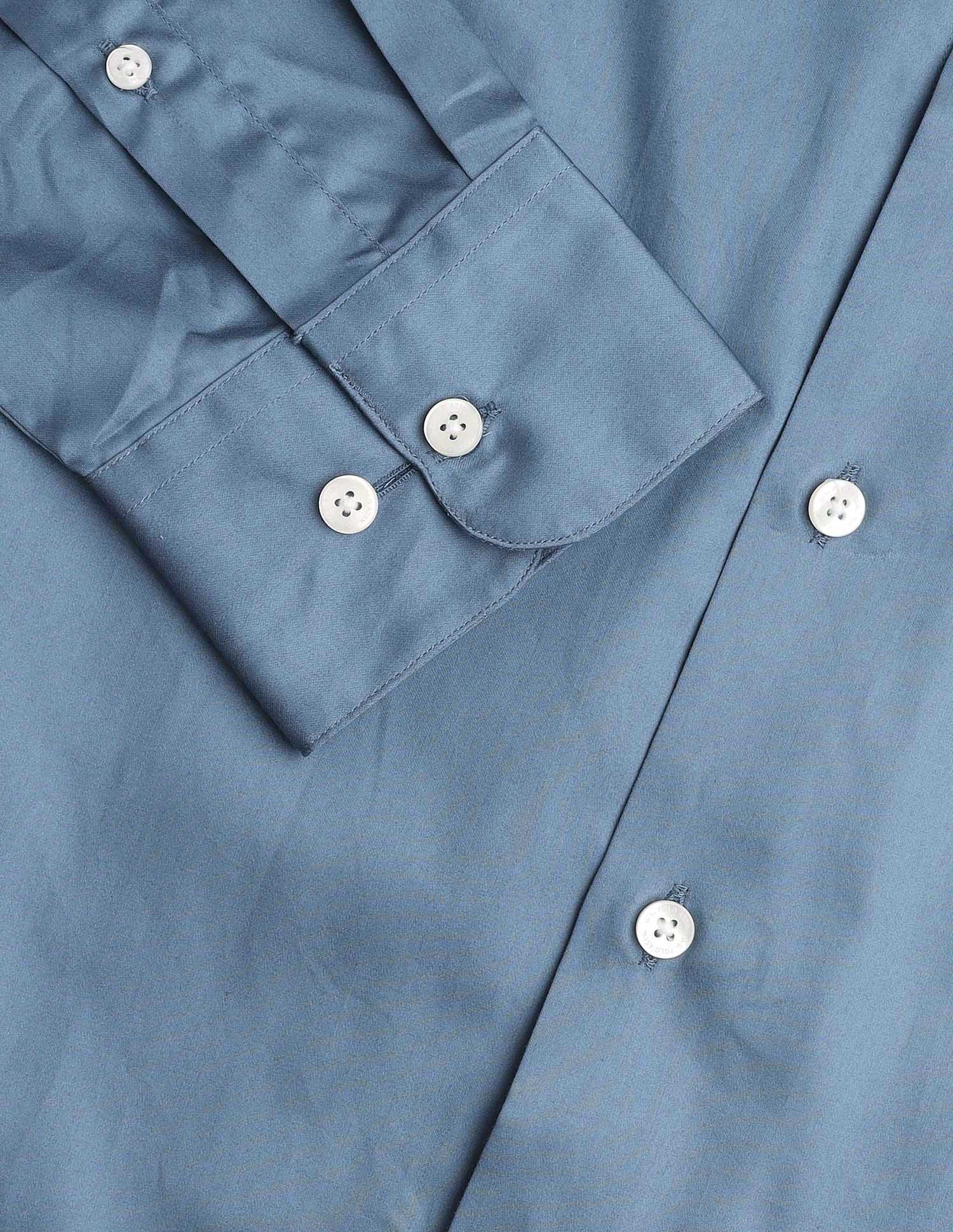 Pure Cotton Tailored Fit Shirt Blue - U.S. Polo Assn. India | Large