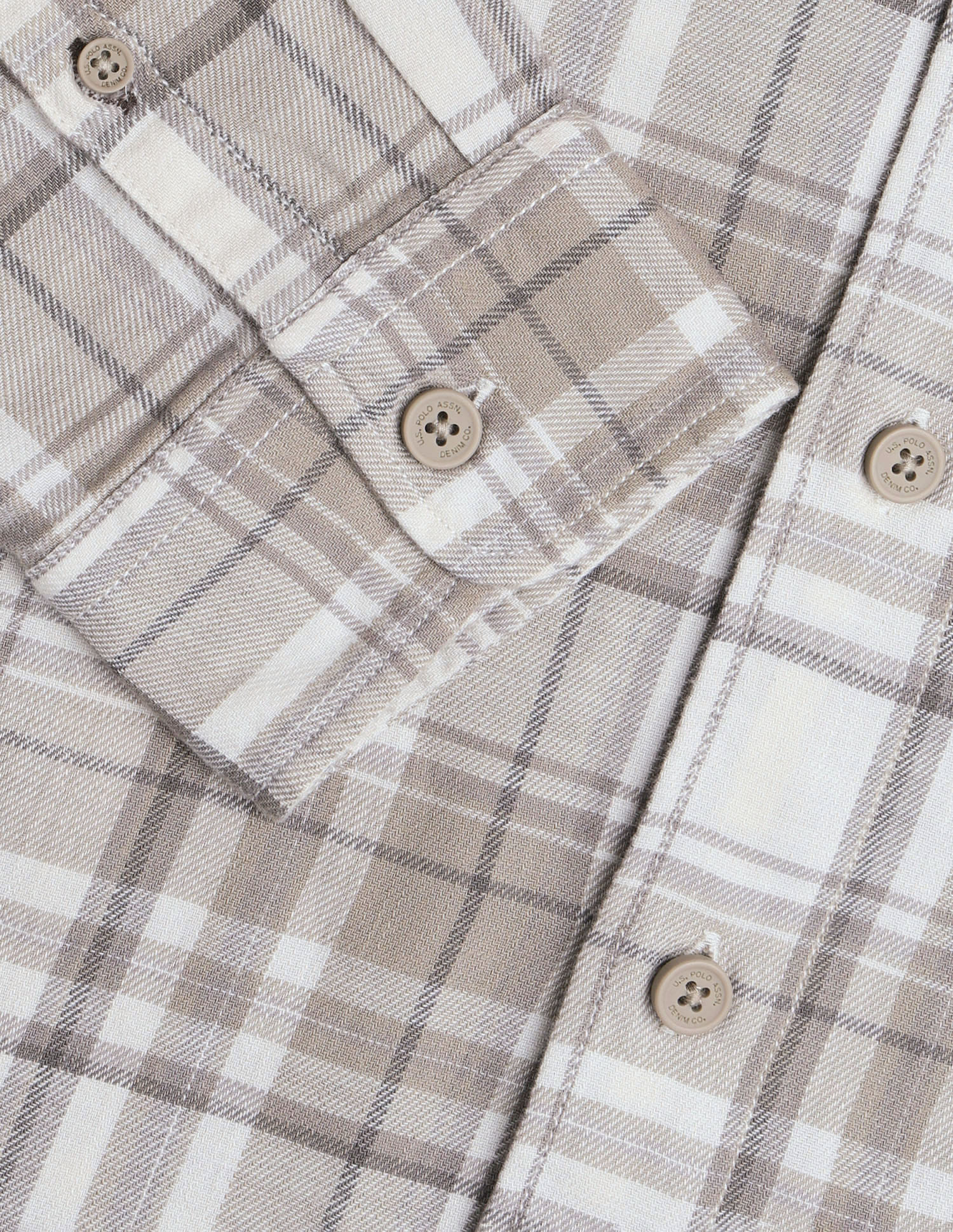 Twill Plaid Checked Shirt Green - U.S. Polo Assn. India | Large