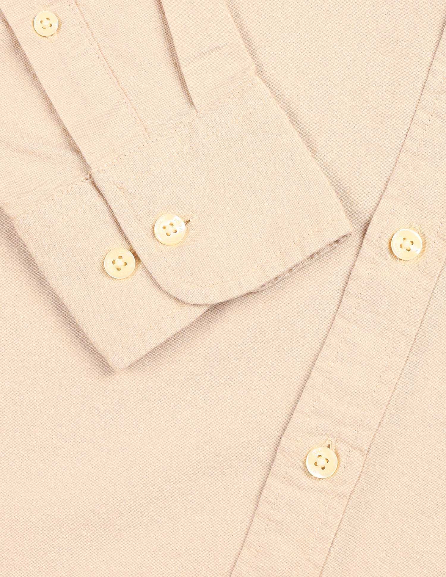 Pure Cotton Tailored Fit Shirt Beige - U.S. Polo Assn. India | Large