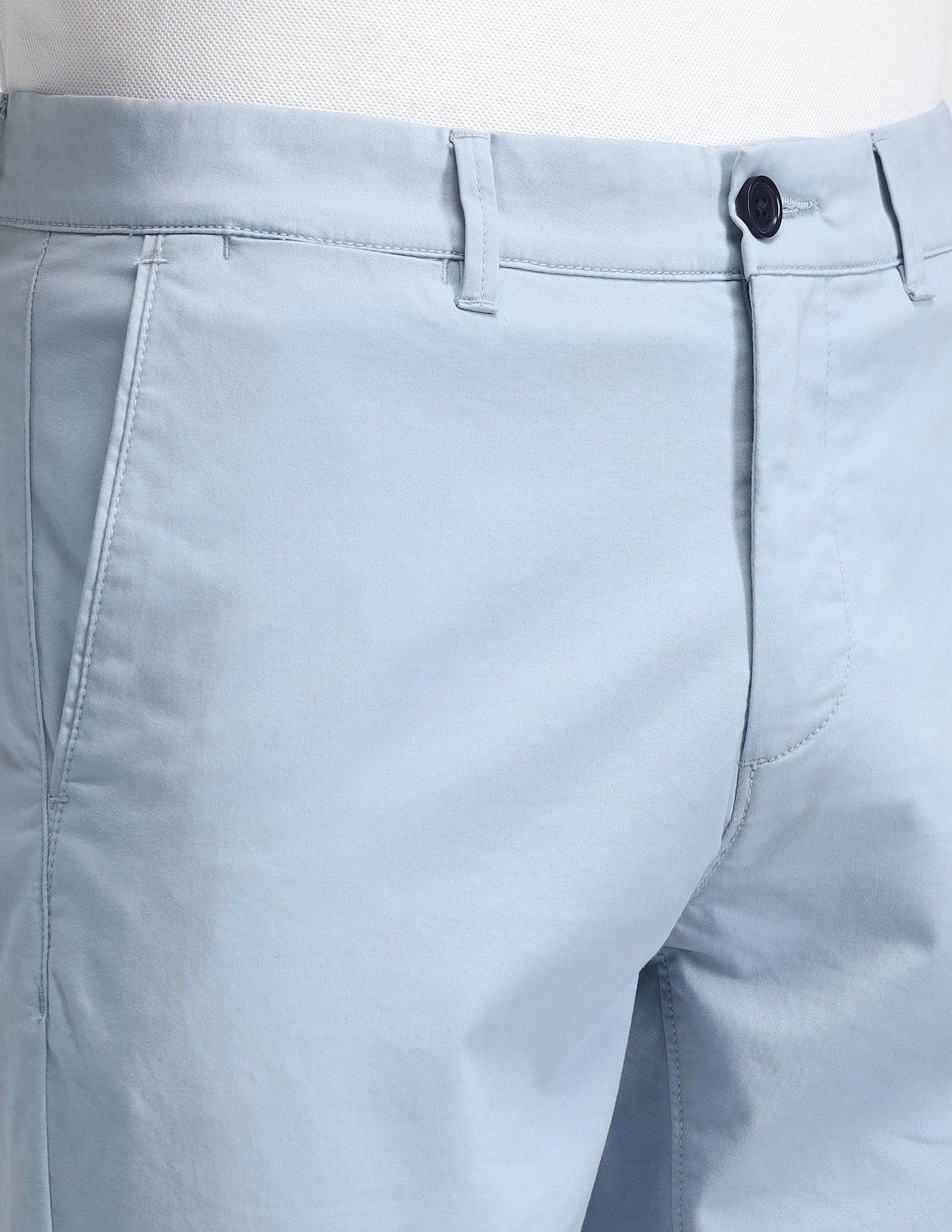 Mid Rise Regular Fit Trousers Blue - U.S. POLO ASSN. | Large