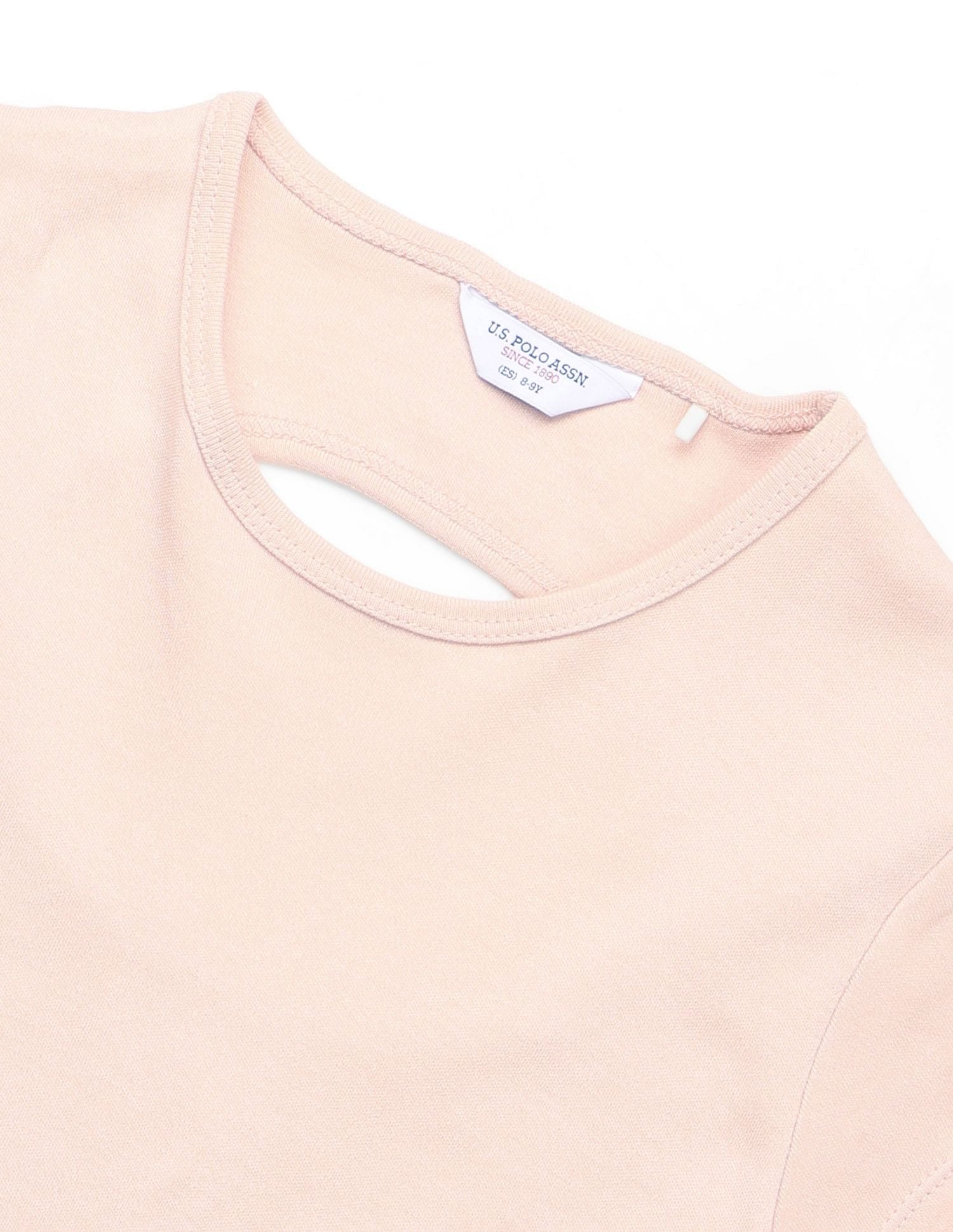 Girls Brand Printed A Line Dress Beige - U.S. POLO ASSN. | Large