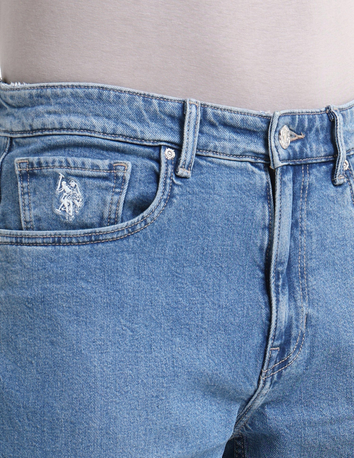 Connor Bootcut Fit Blue Jeans Blue - U.S. POLO ASSN. | Large