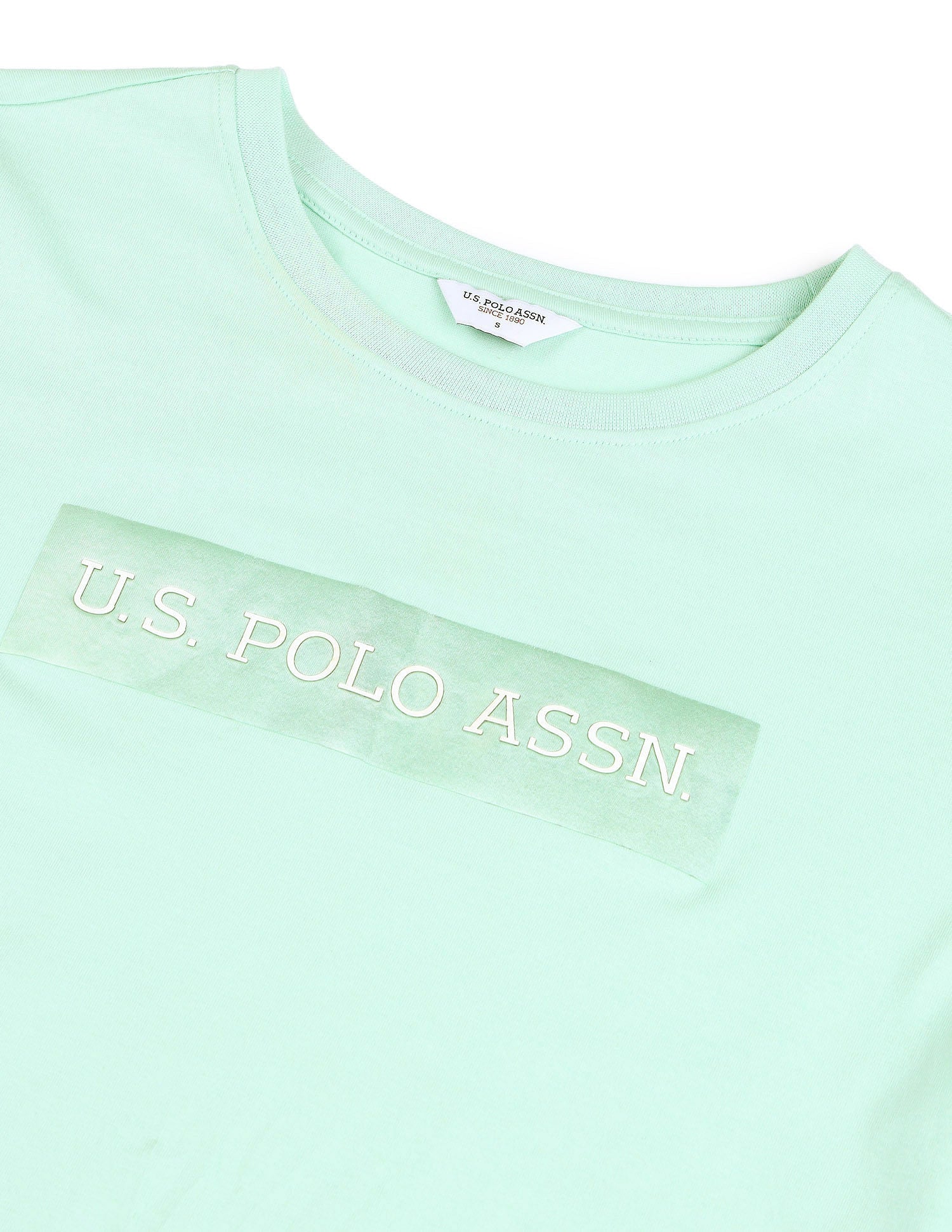 Regular Fit Brand Printed T-Shirt Mint - U.S. POLO ASSN. | Large
