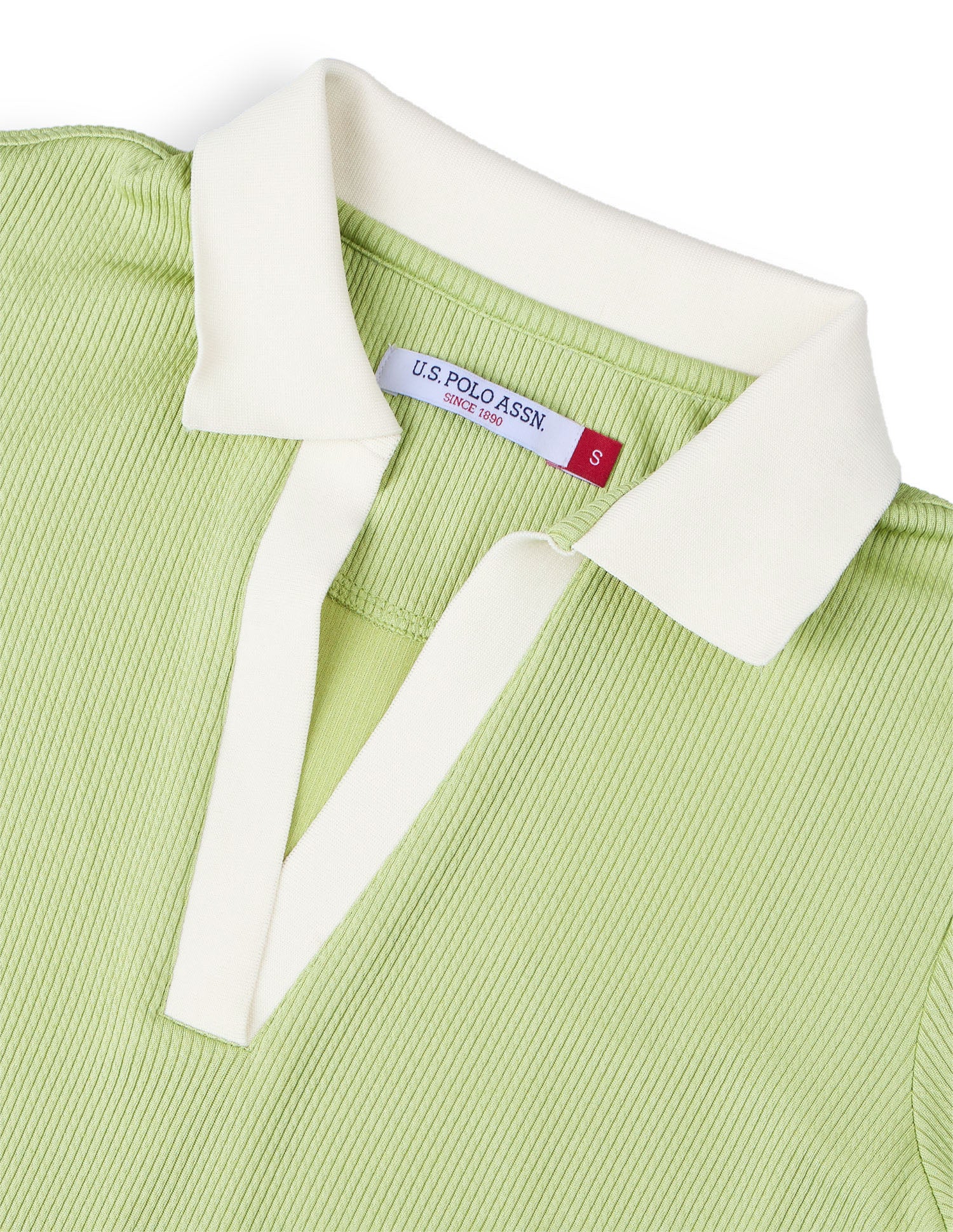 Self Design Vertical Striped Regular Fit Polo Shirt Green - U.S. Polo Assn. India | Large
