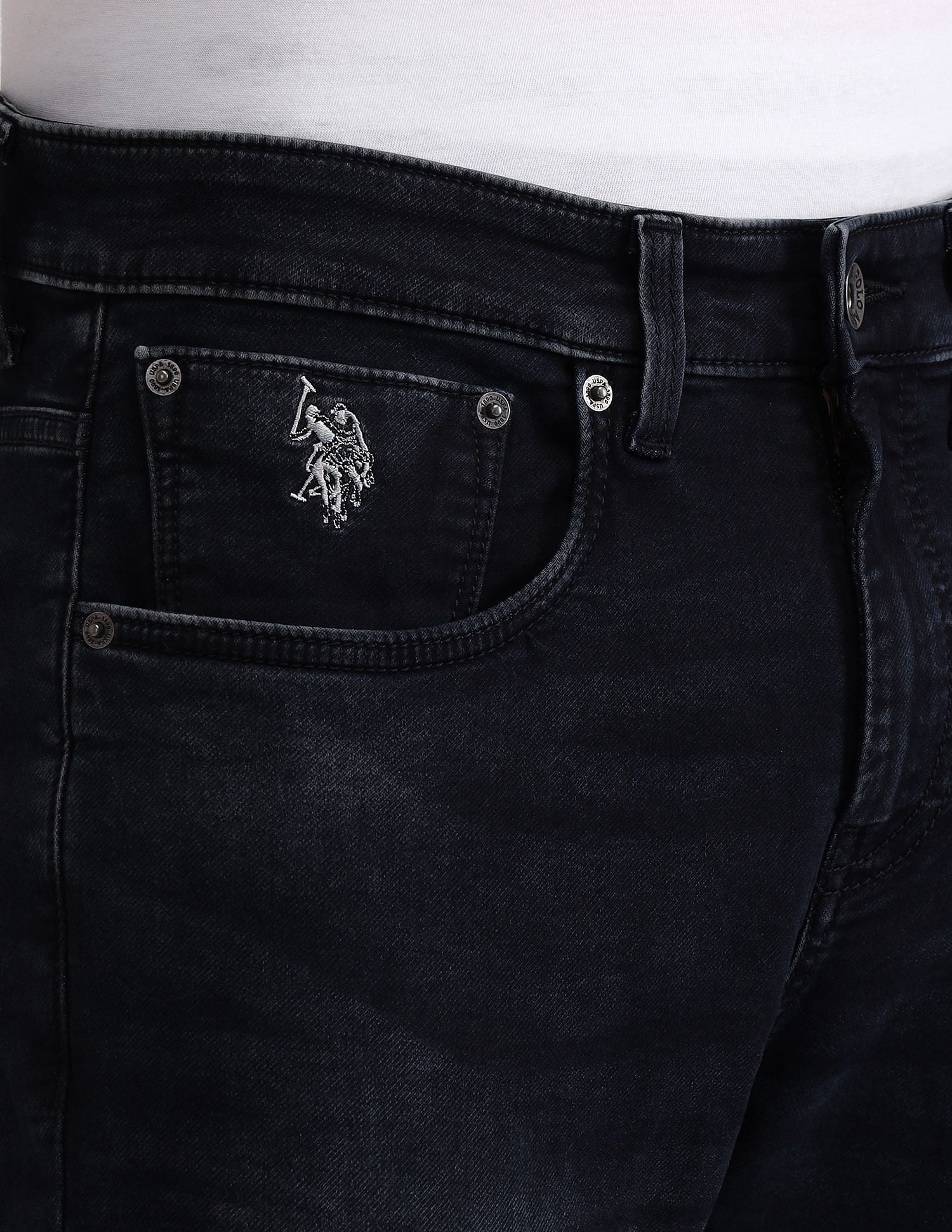 Henry Tapered Blue Jeans Blue - U.S. POLO ASSN. | Large