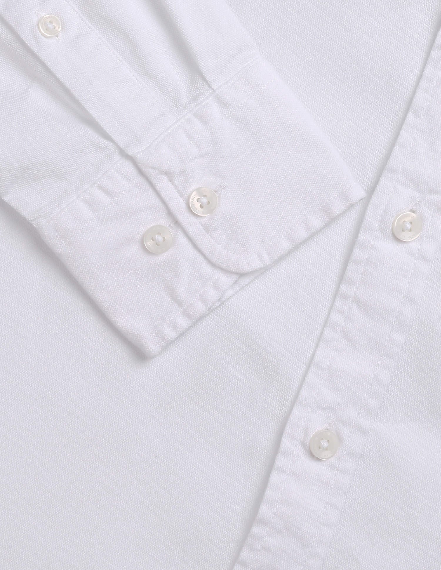 Solid Tailored Fit Shirt White - U.S. Polo Assn. India | Large