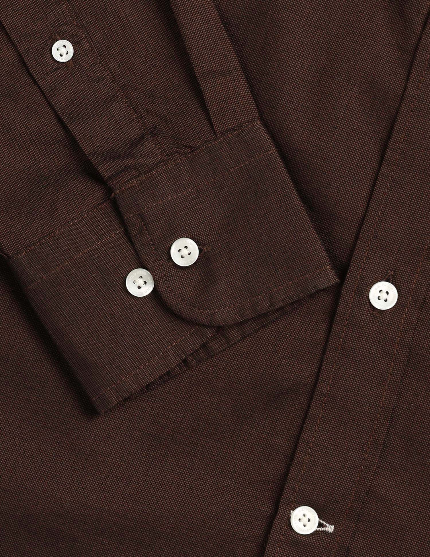 Solid Tailored Fit Shirt Choco - U.S. Polo Assn. India | Large