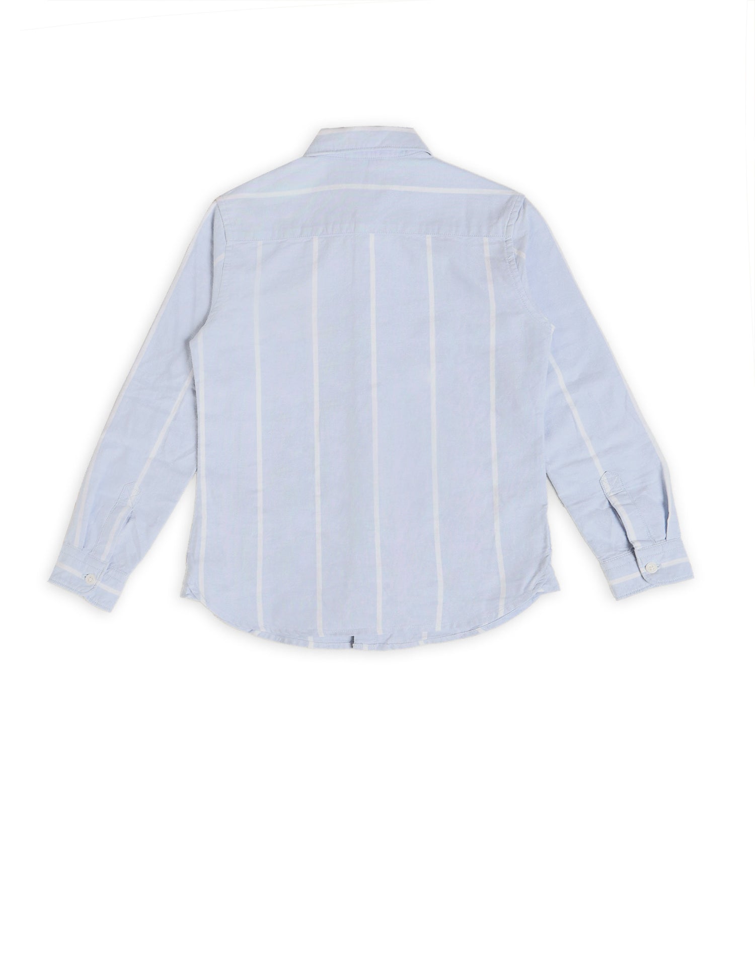 Boys Vertical Striped Oxford Shirt Blue - U.S. POLO ASSN. | Large