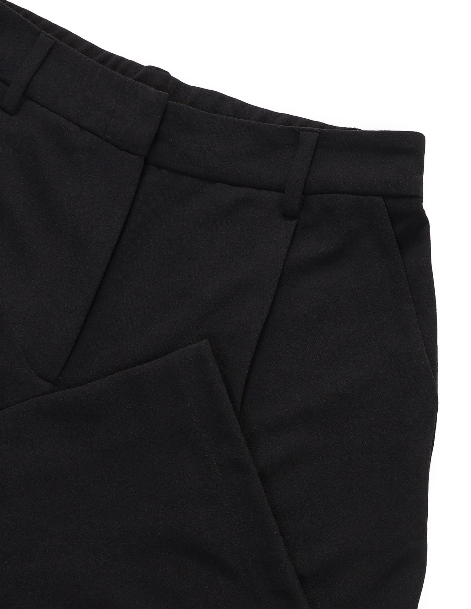Pleated Wide Leg Fit Trousers Black - U.S. Polo Assn. India | Large