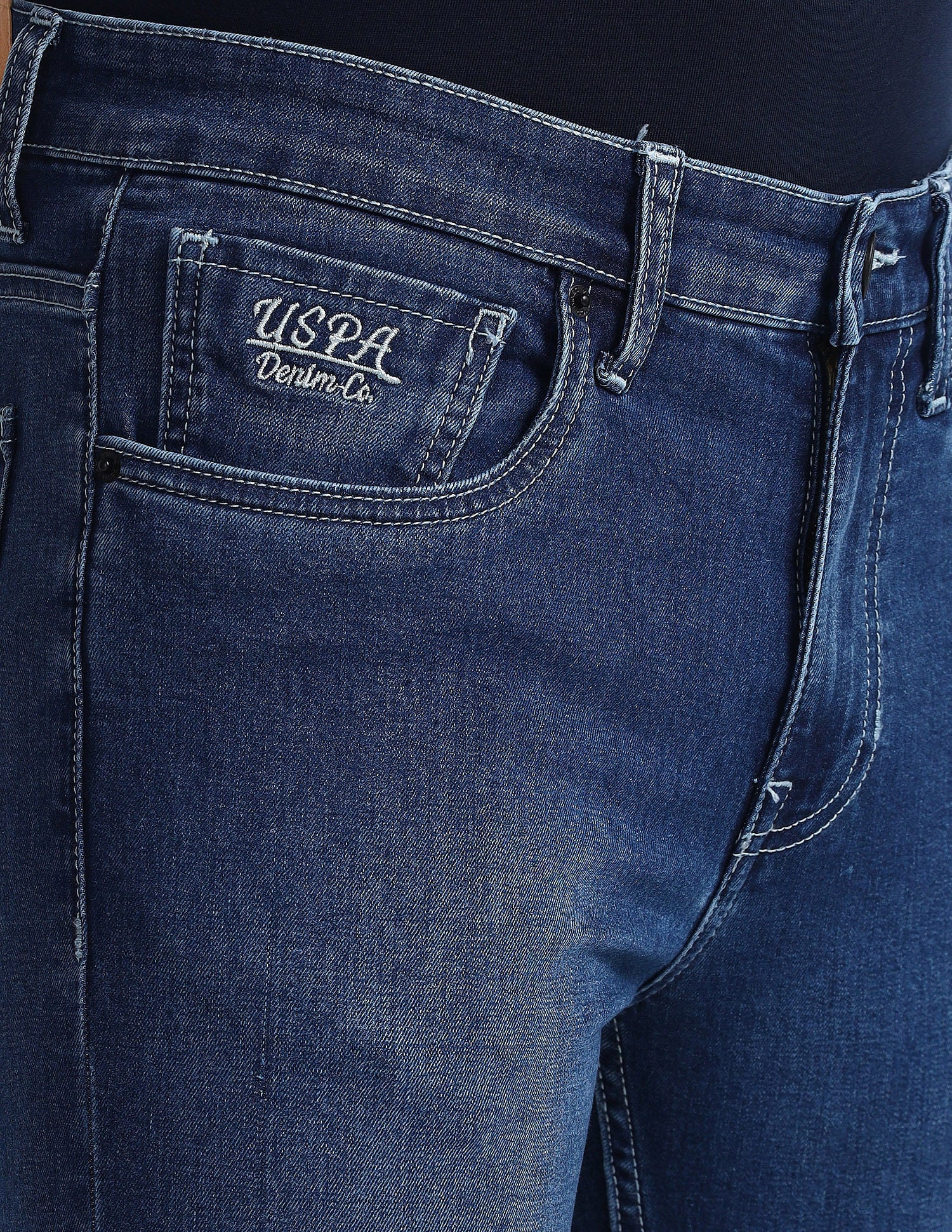Regallo Skinny Fit Blue Jeans Blue - U.S. Polo Assn. India | Large