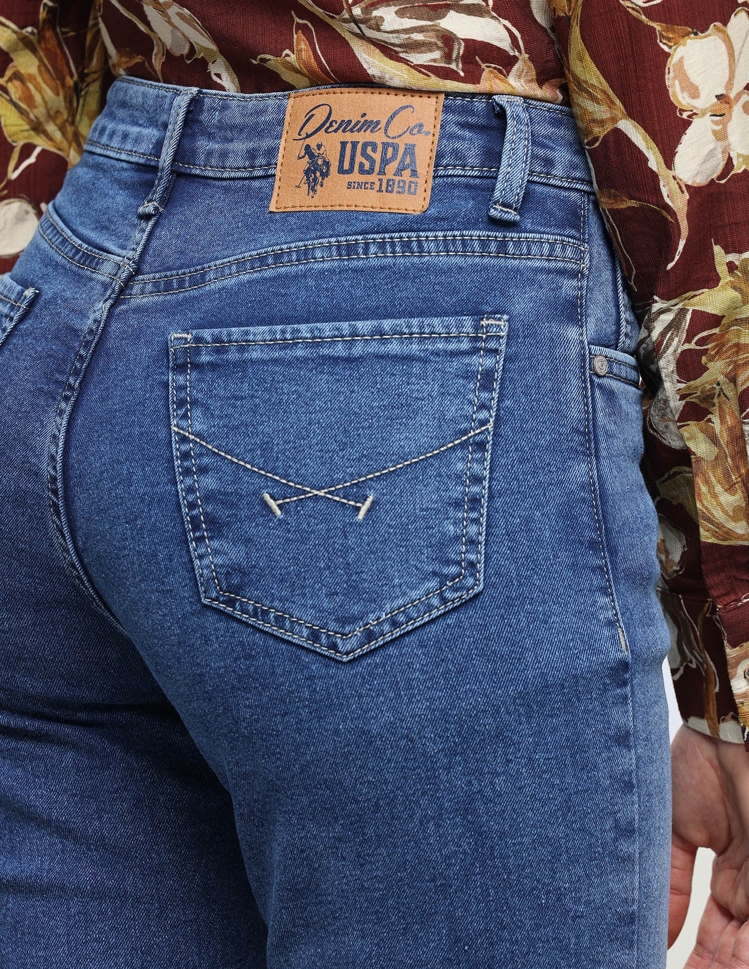 Bootcut Fit Blue Jeans Blue - U.S. Polo Assn. India | Large