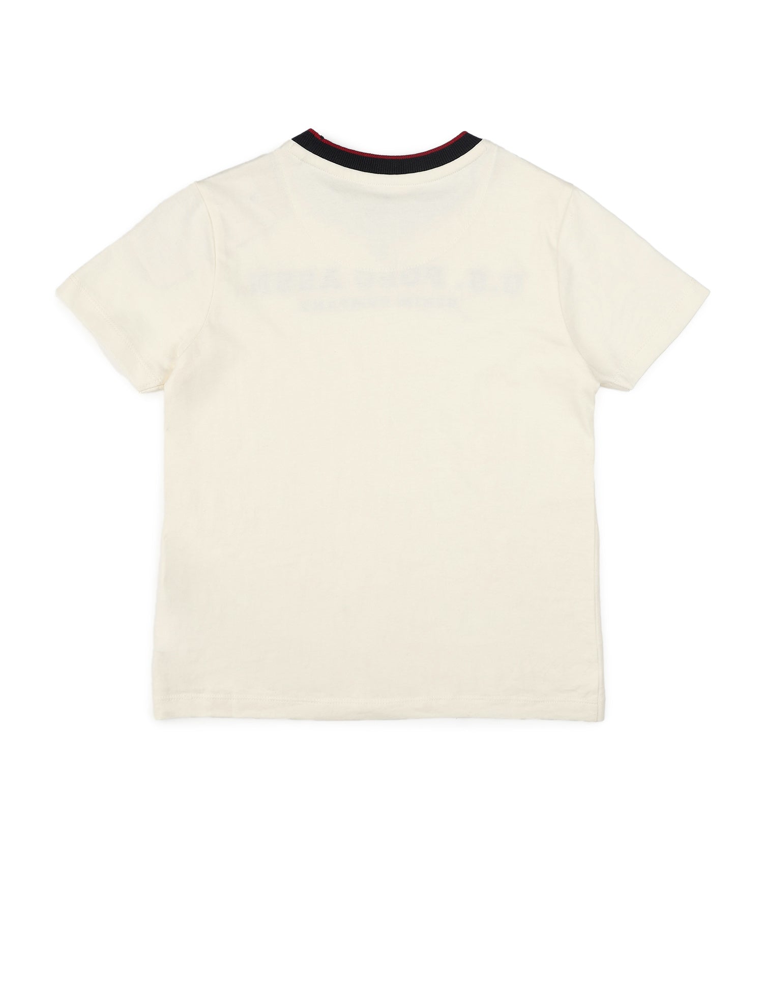 Boys Brand Embossed Pure Cotton T-Shirt White - U.S. POLO ASSN. | Large