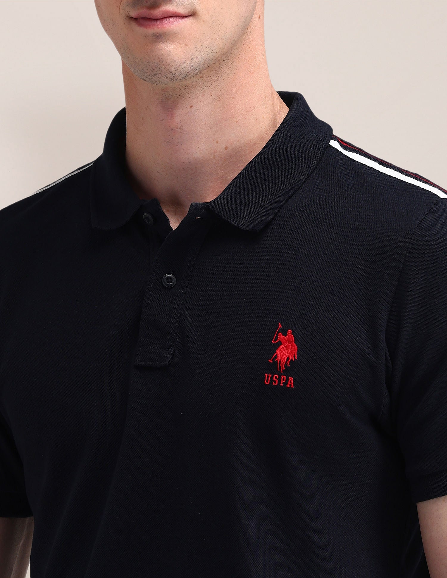 Slim Fit Solid Polo Shirt Navy - U.S. POLO ASSN. | Large