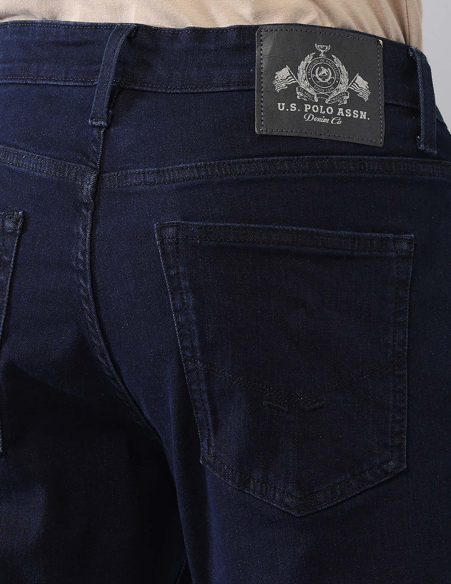 Brandon Slim Tapered Fit Blue Jeans Blue - U.S. POLO ASSN. | Large