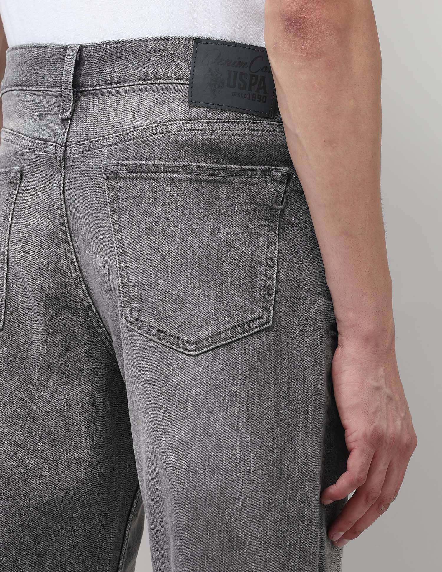 Shawn Relaxed Fit Grey Jeans Dark Grey - U.S. POLO ASSN. | Large