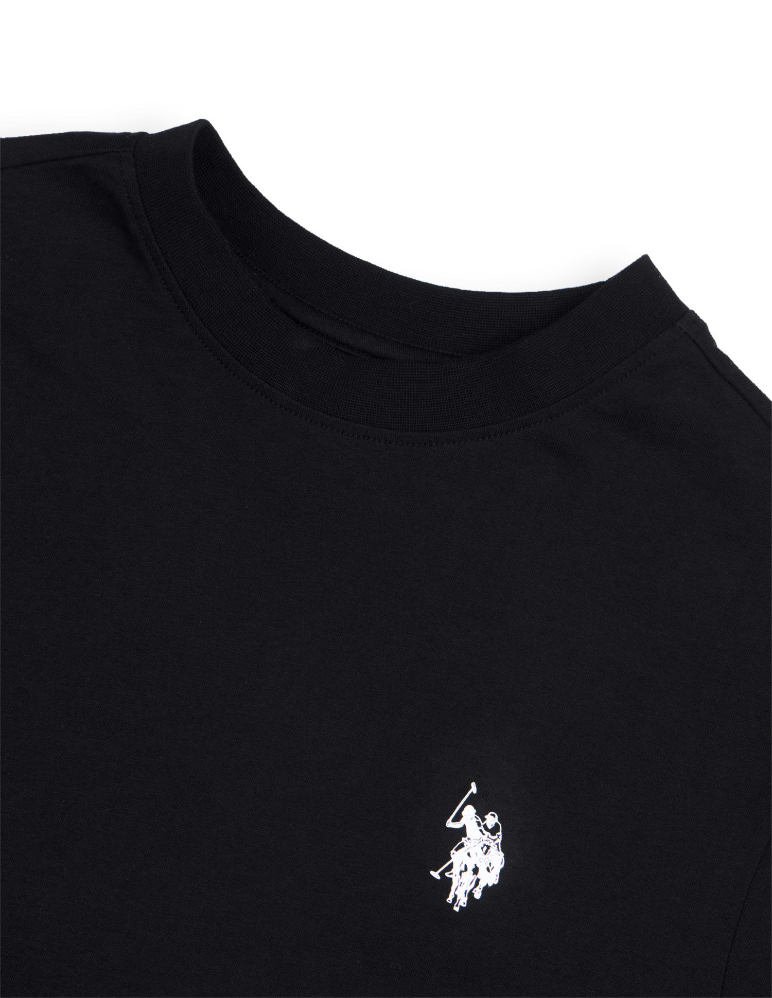 Solid Regular Fit T-Shirt Black - U.S. Polo Assn. India | Large
