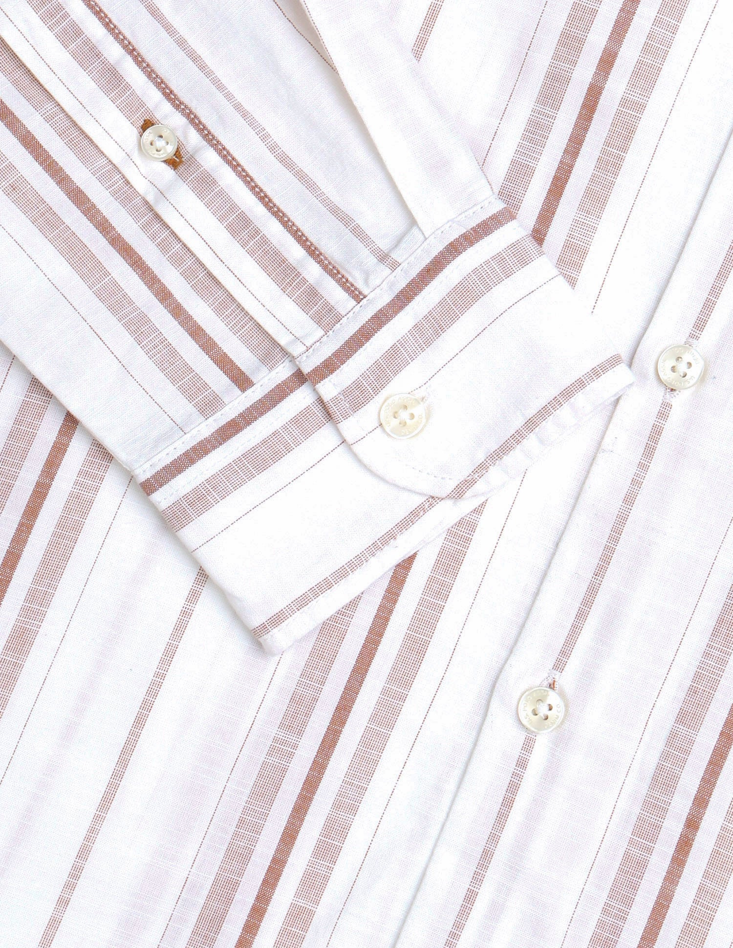 Vertical Striped Regular Fit Shirt Rust - U.S. Polo Assn. India | Large