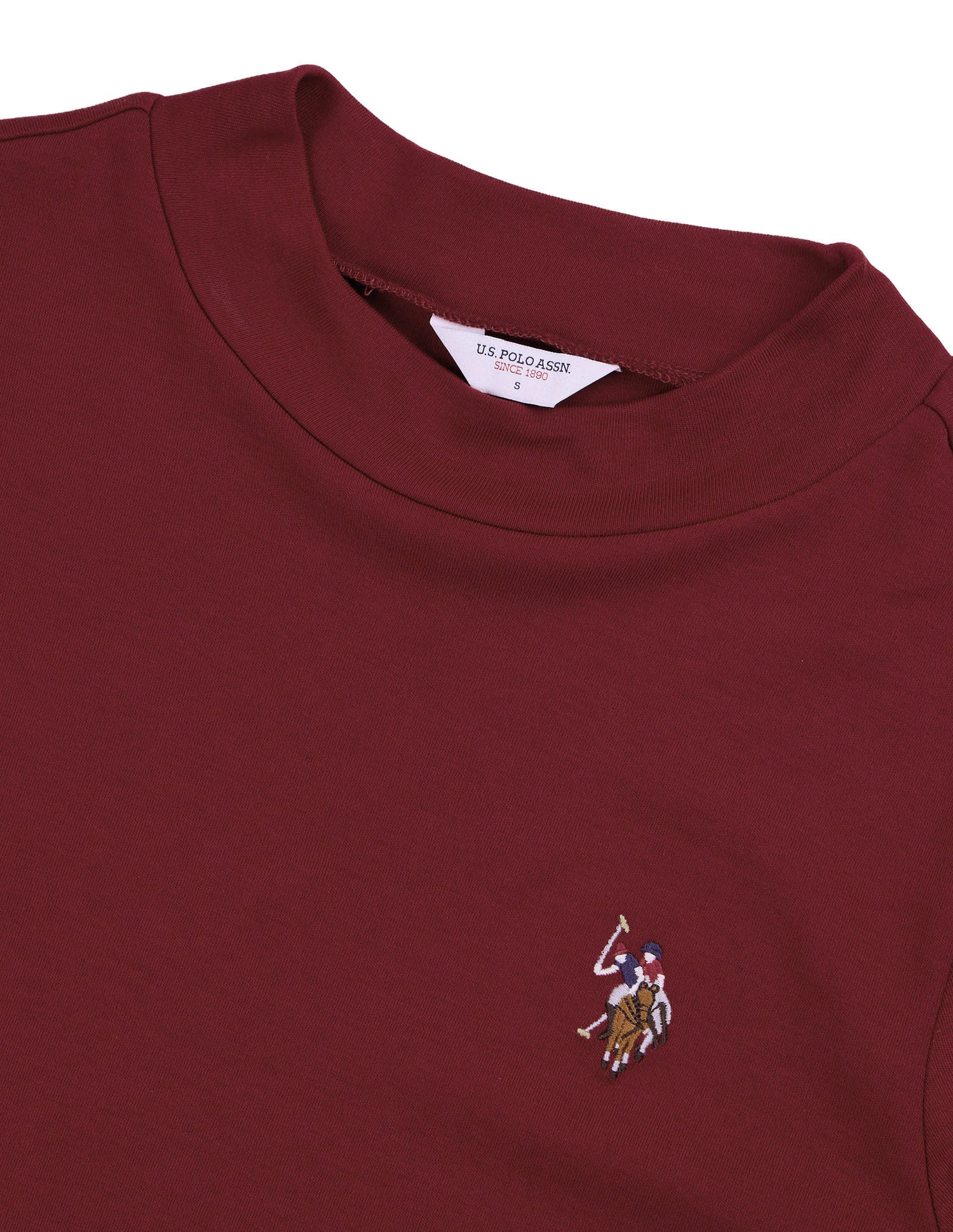 Solid Regular Fit T-Shirt Dark Red - U.S. Polo Assn. India | Large