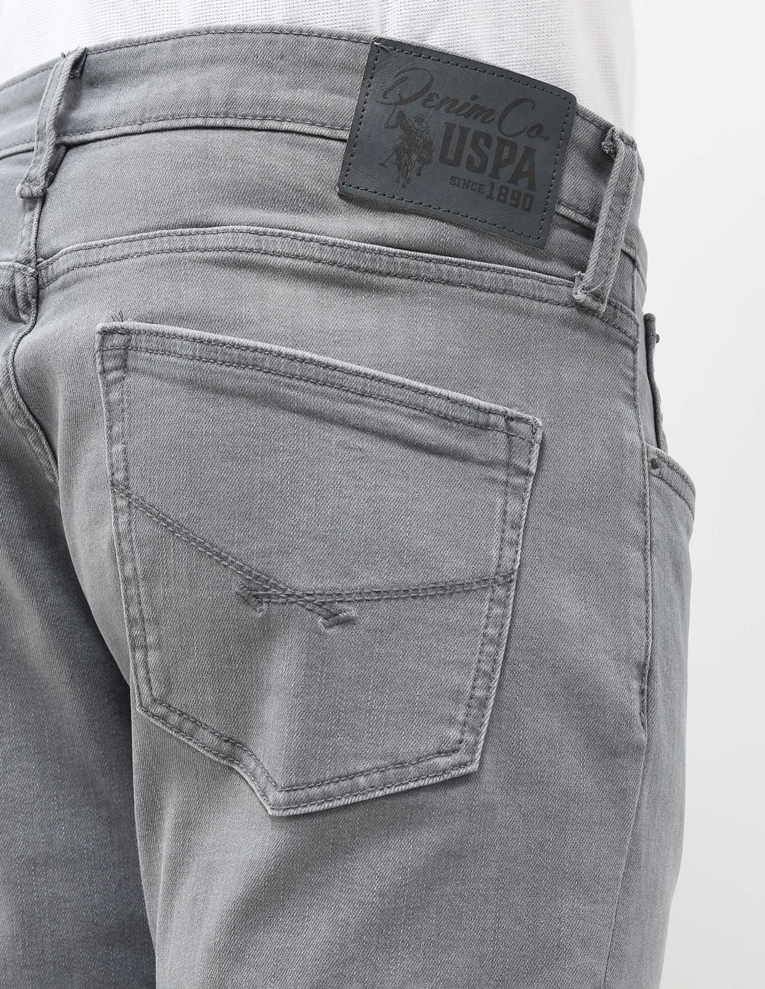 Henry Tapered Fit Grey Jeans Mid Grey Wash - U.S. POLO ASSN. | Large