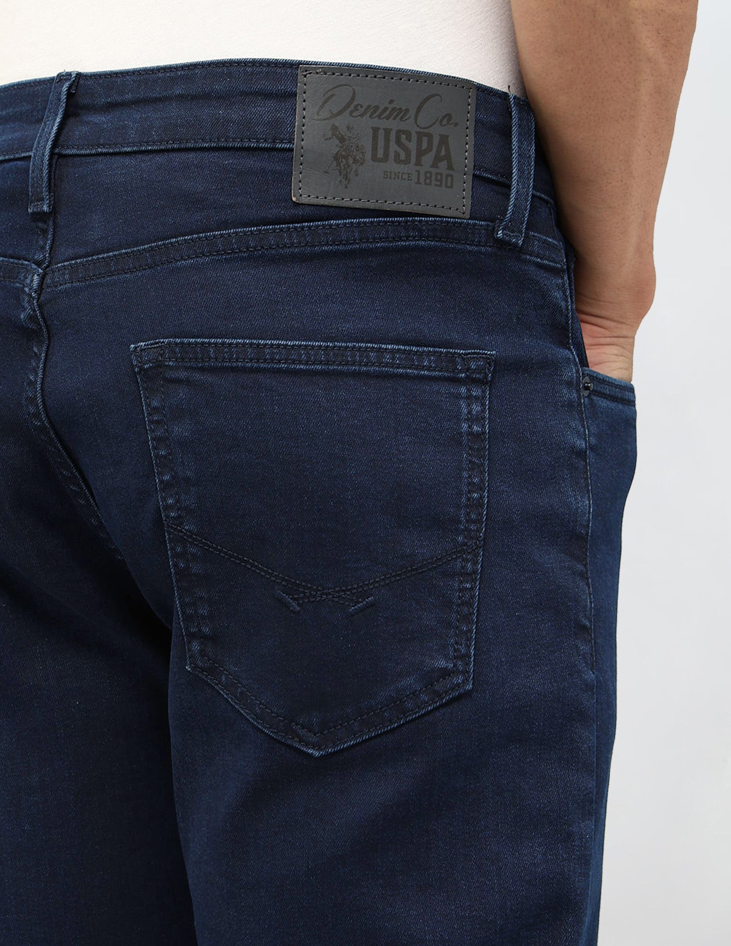 Harold Slim Straight Fit Modern Vintage Jeans Dark Wash - U.S. POLO ASSN. | Large