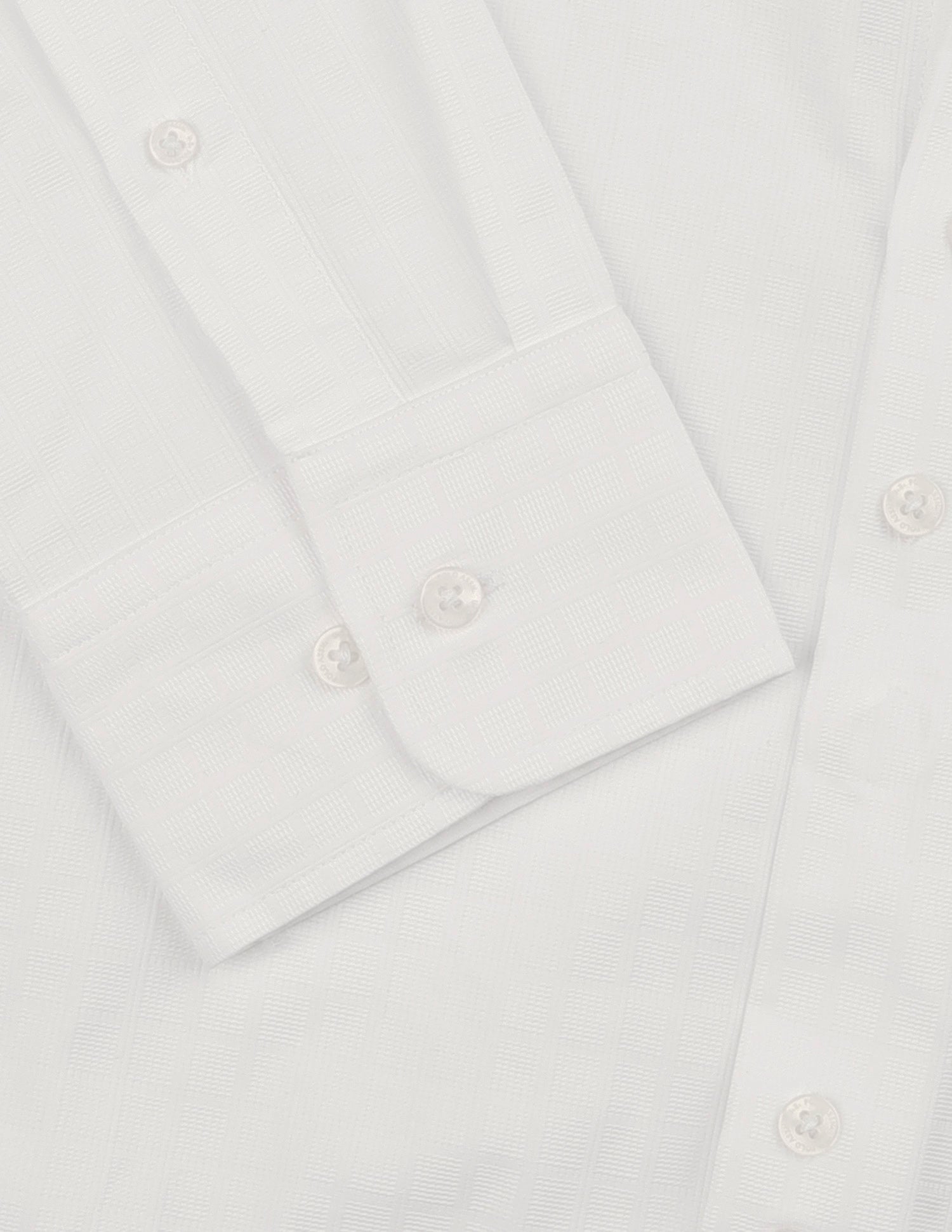Tailored Fit Grid Tattersall Checked Shirt White - U.S. Polo Assn. India | Large