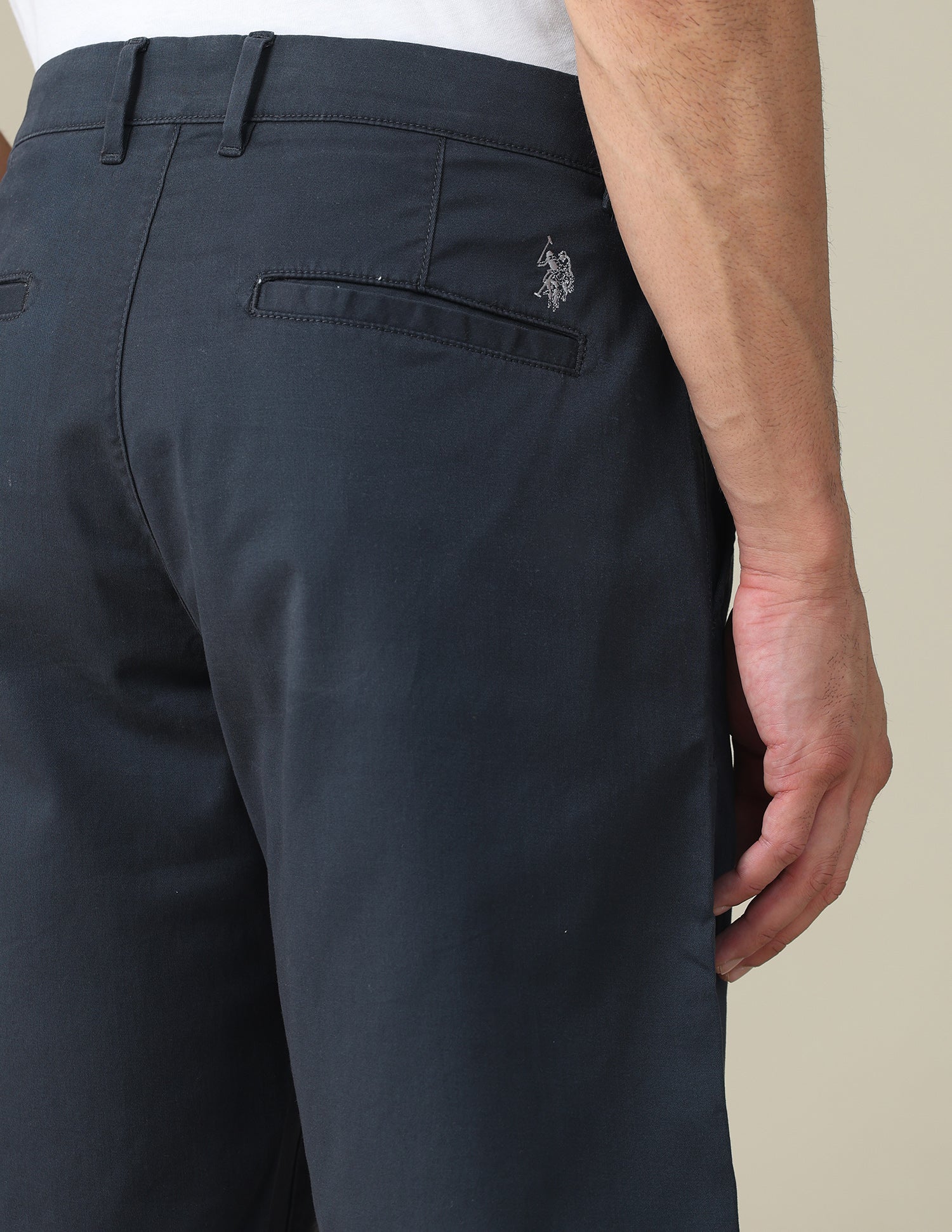 Solid Slim Fit Shorts Navy - U.S. POLO ASSN. | Large