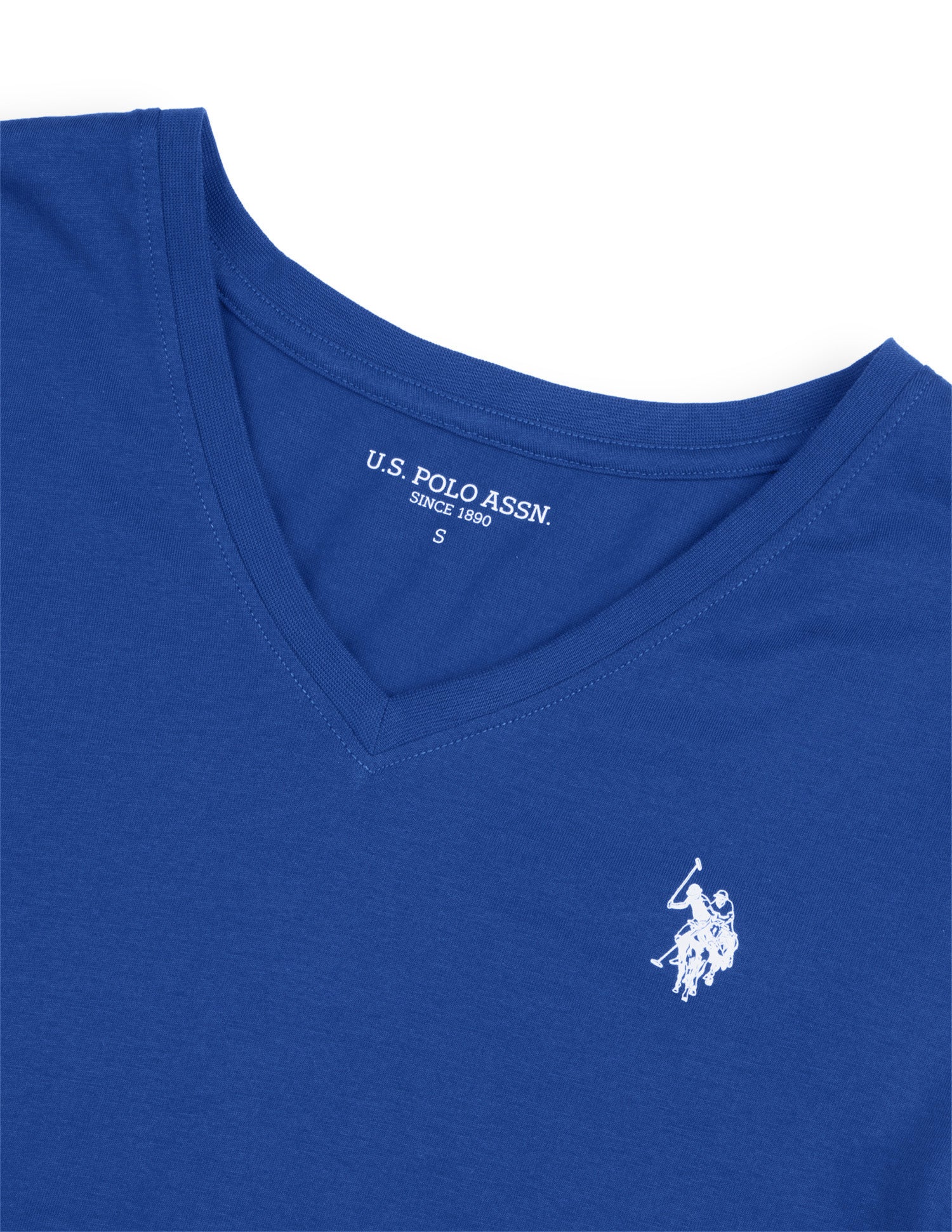 Solid Regular Fit T-Shirt Blue - U.S. Polo Assn. India | Large
