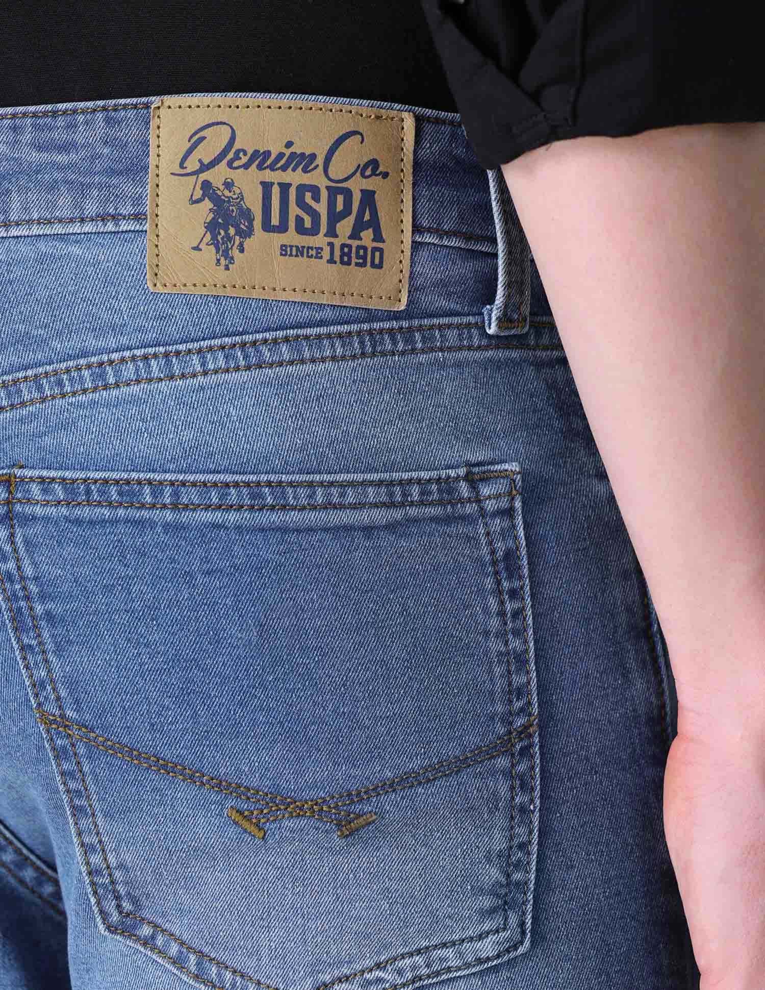 Slim Tapered Fit Blue Jeans Indigo - U.S. POLO ASSN. | Large