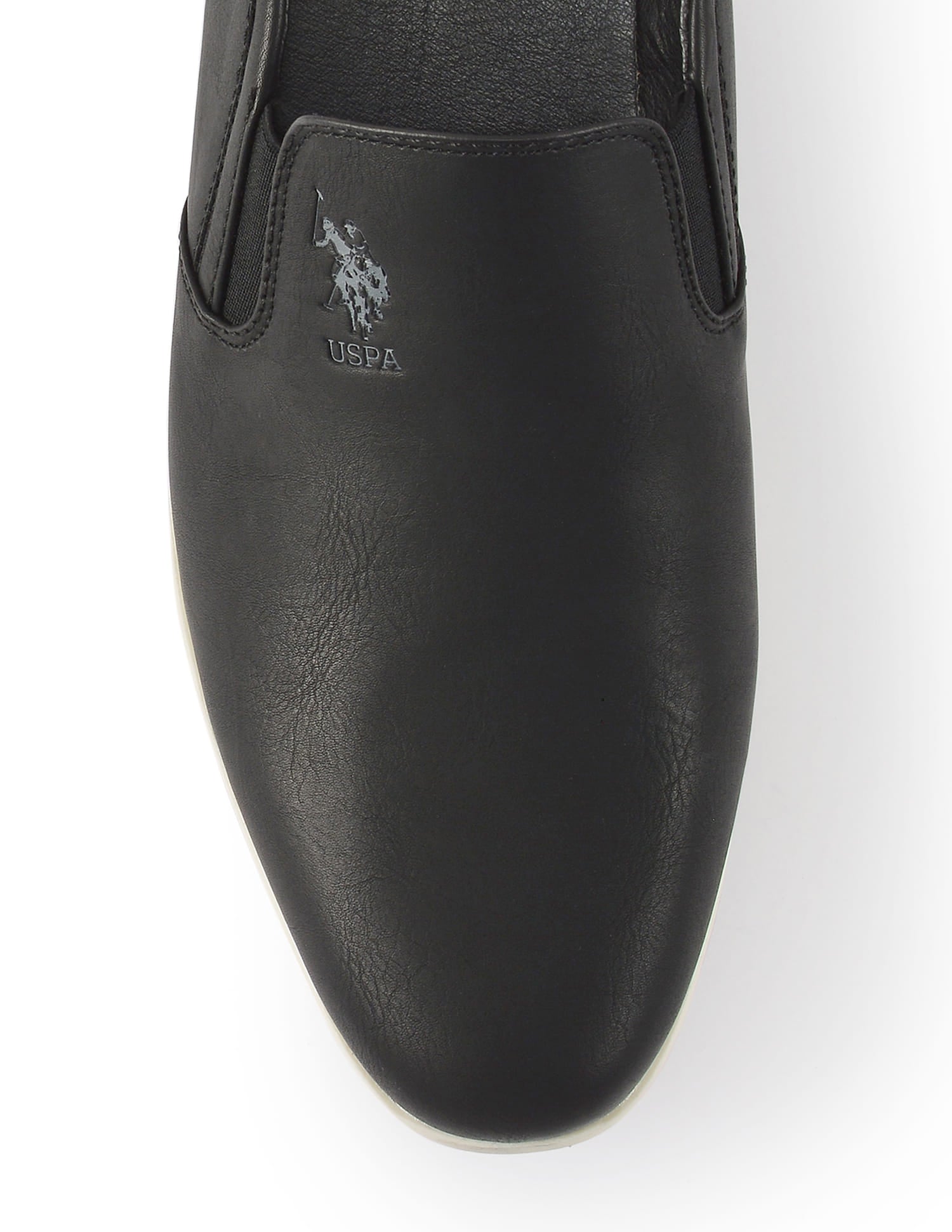 Men Wade 3.0 Black Work Casuals Slip On Black - U.S. Polo Assn. India | Large