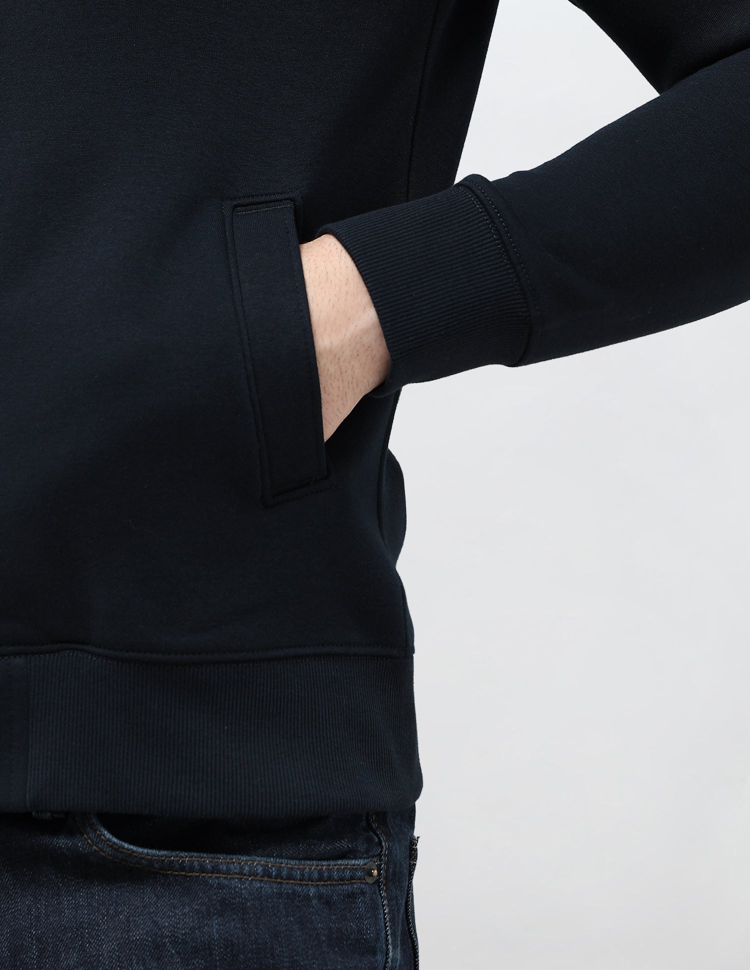 Solid Regular Fit Sweatshirt Navy - U.S. POLO ASSN. | Large