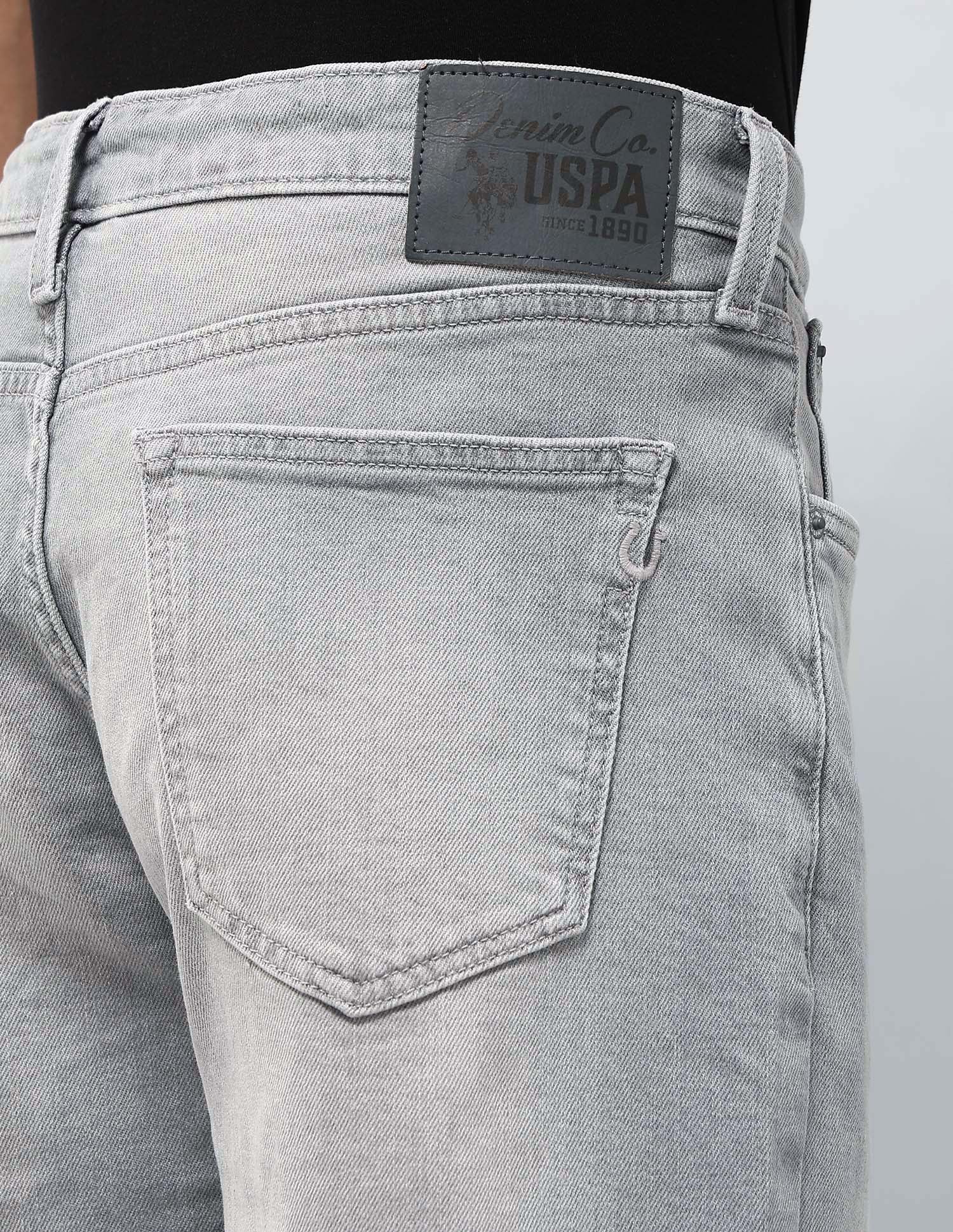 Shawn Relaxed Fit Black Jeans Mid Grey - U.S. POLO ASSN. | Large