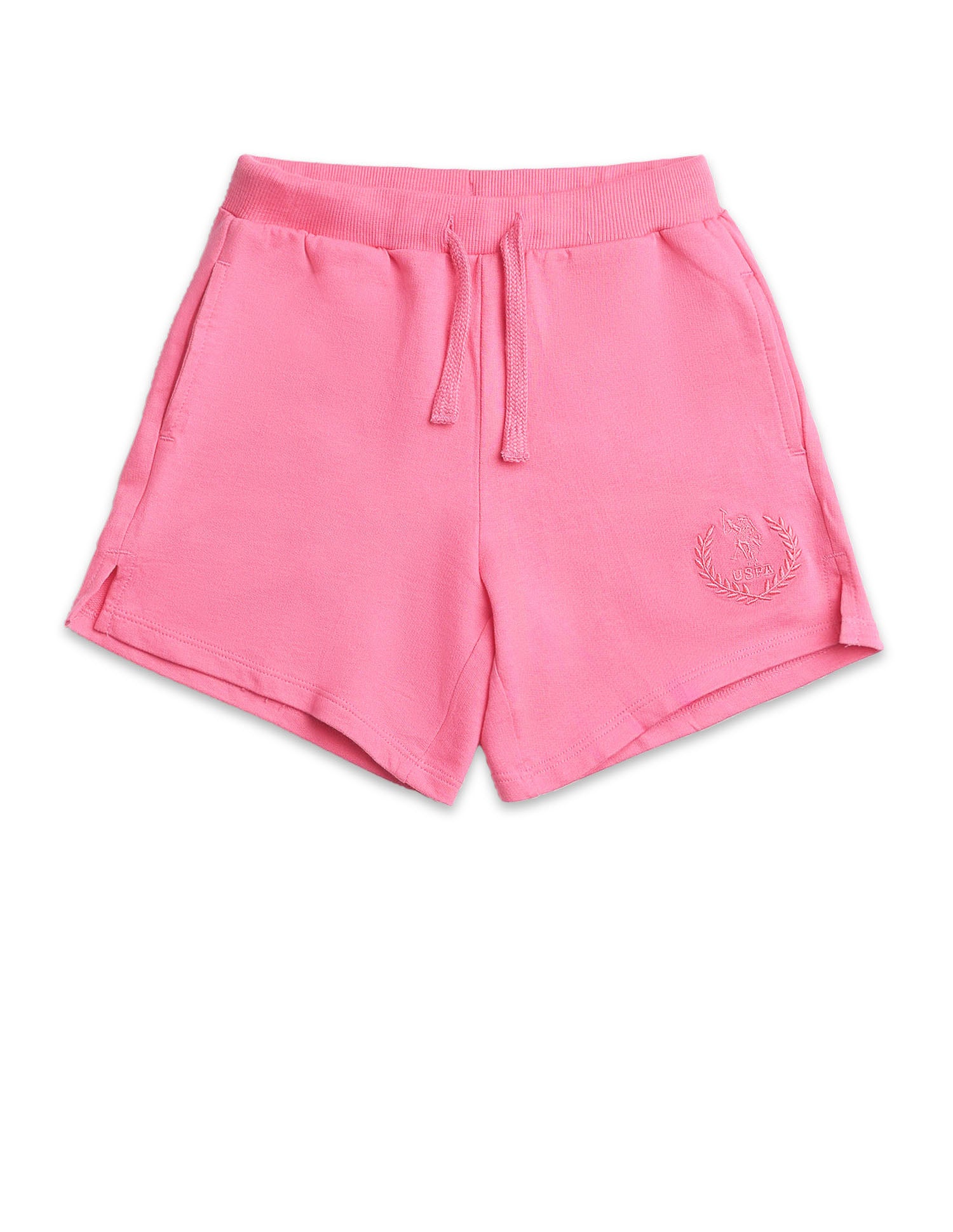 Crest Embroidered Coordinate Shorts Pink - U.S. POLO ASSN. | Large