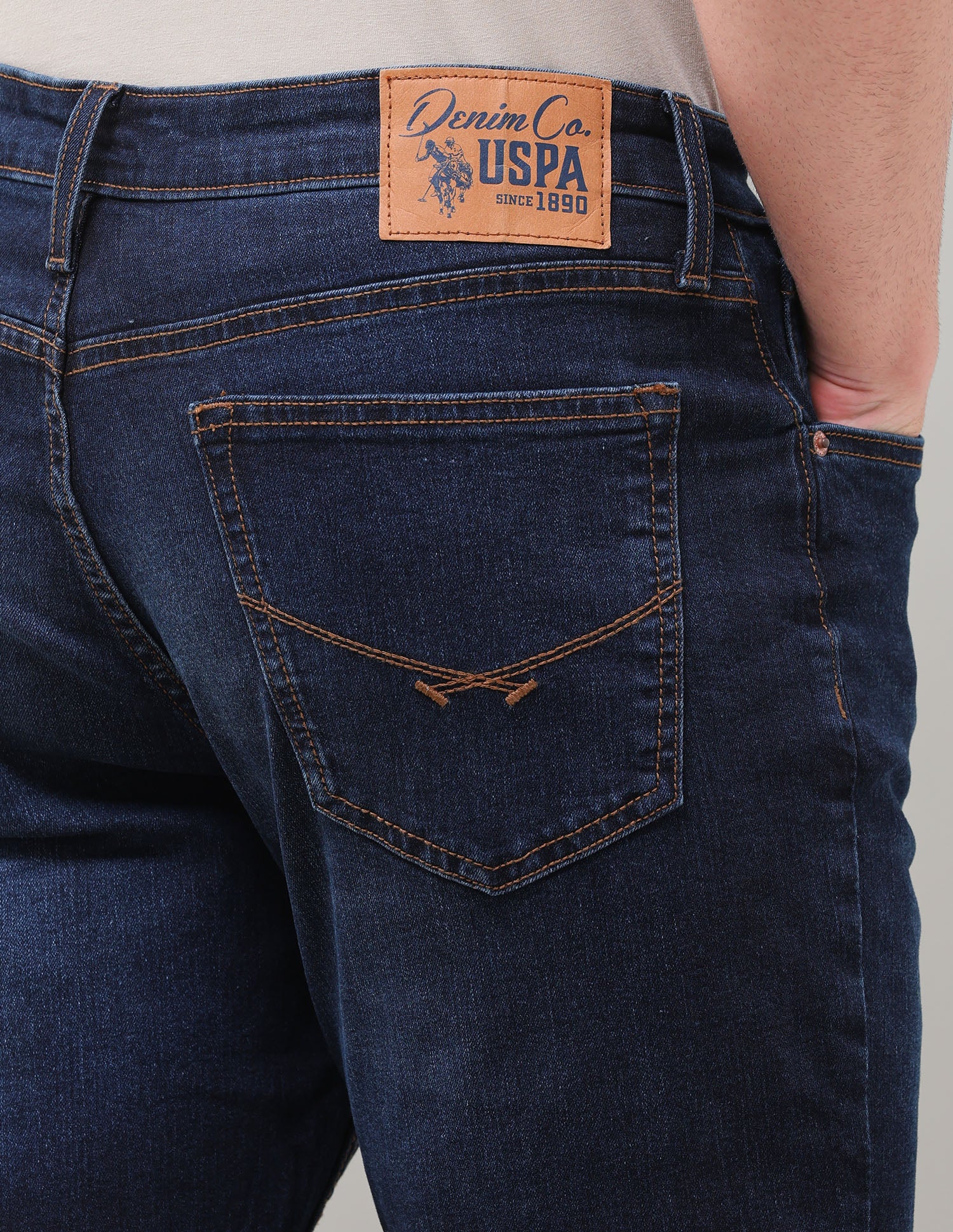 Connor Bootcut Fit Blue Jeans Dark Indigo - U.S. Polo Assn. India | Large