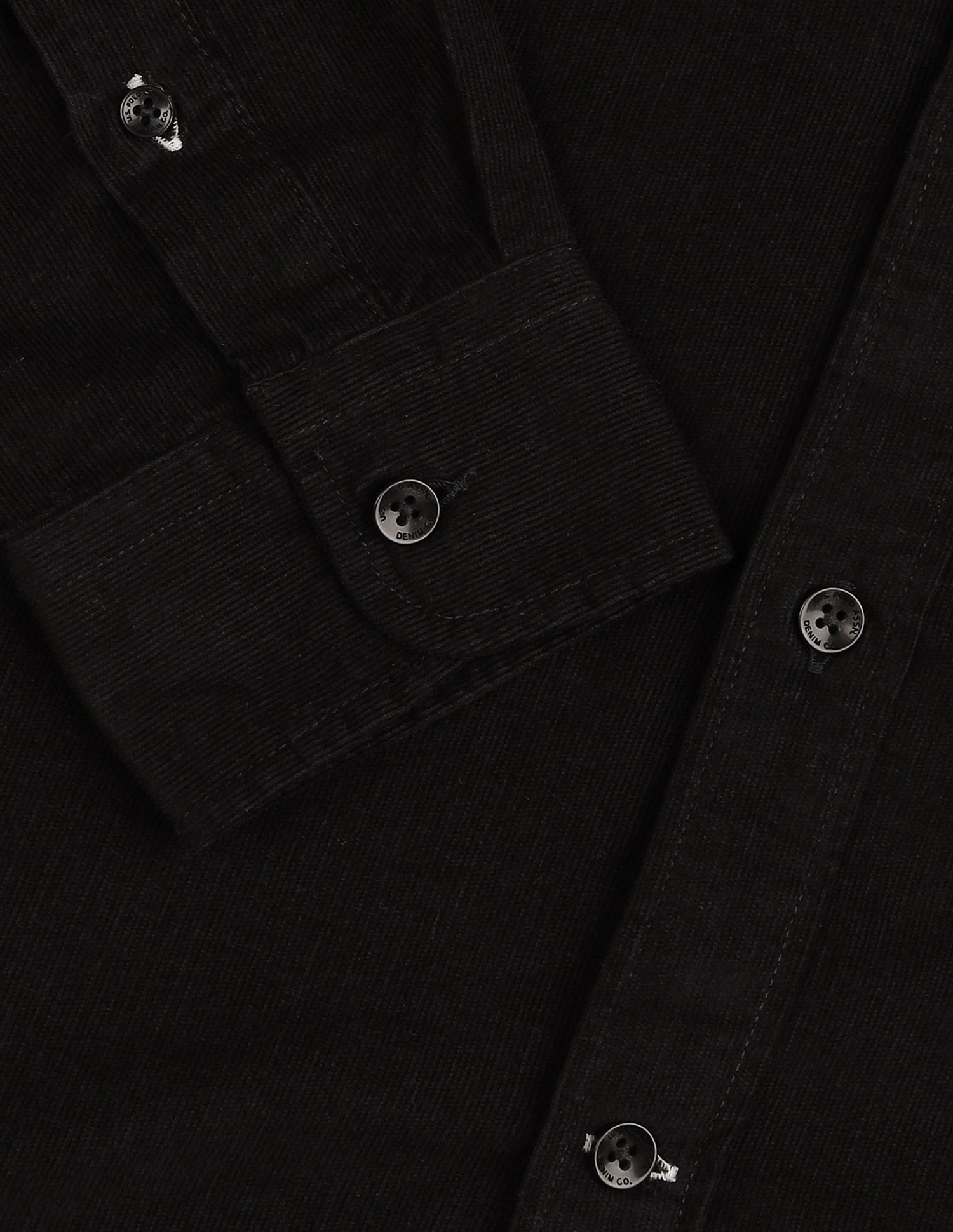 Corduroy Regular Fit Shirt Black - U.S. Polo Assn. India | Large