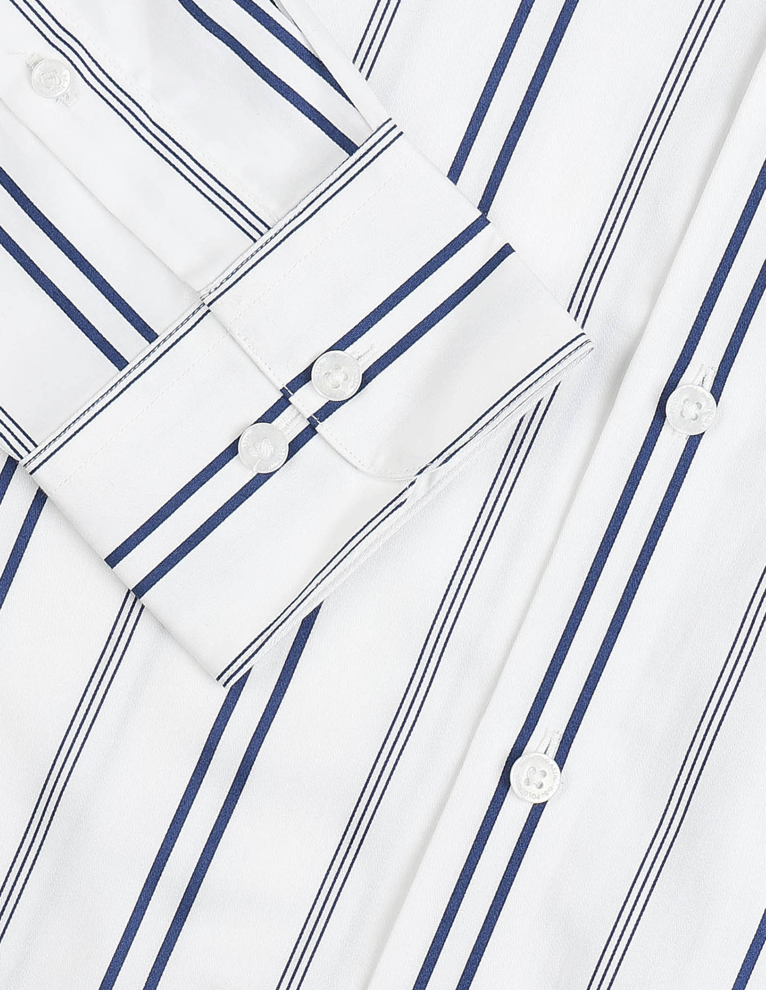 Vertical Striped Pure Cotton Shirt Navy - U.S. POLO ASSN. | Large