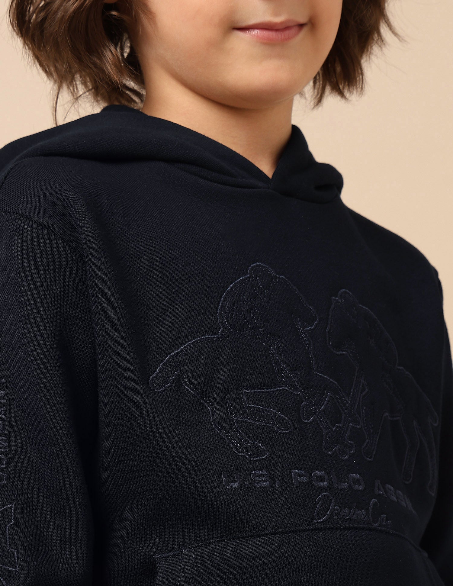 Boys Graphic Brand Embroidered Sweatshirt Navy - U.S. POLO ASSN. | Large