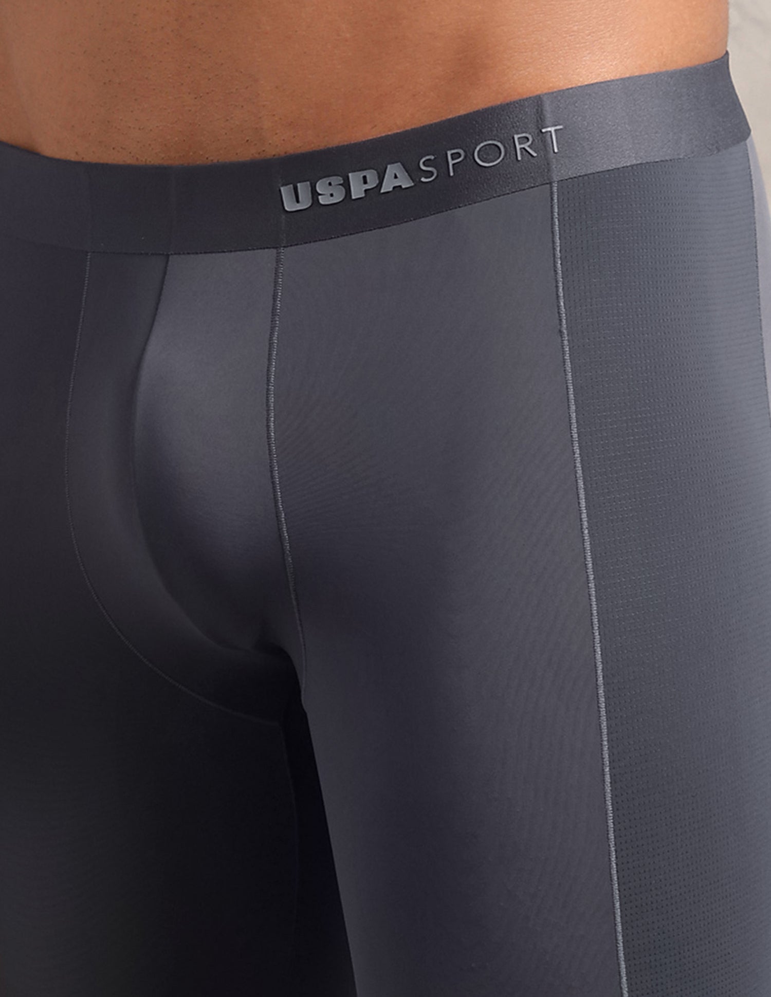 High Stretch Seamless RT003 Long Trunk Dull Grey - U.S. Polo Assn. India | Large