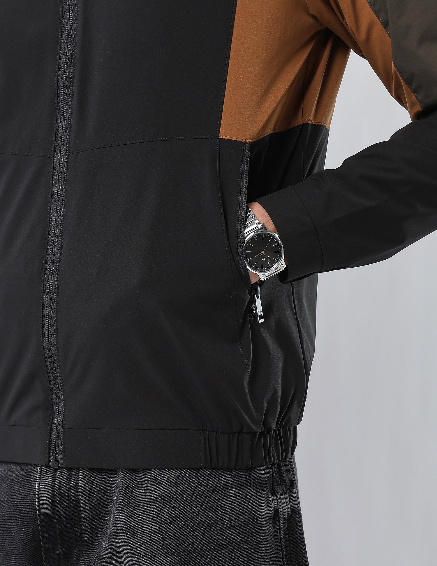 Colour Blocked Reversible Jacket Black - U.S. POLO ASSN. | Large