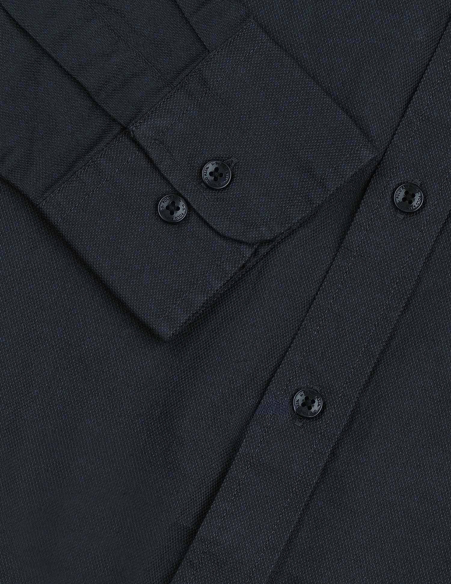 Dobby Pure Cotton Shirt Teal - U.S. POLO ASSN. | Large