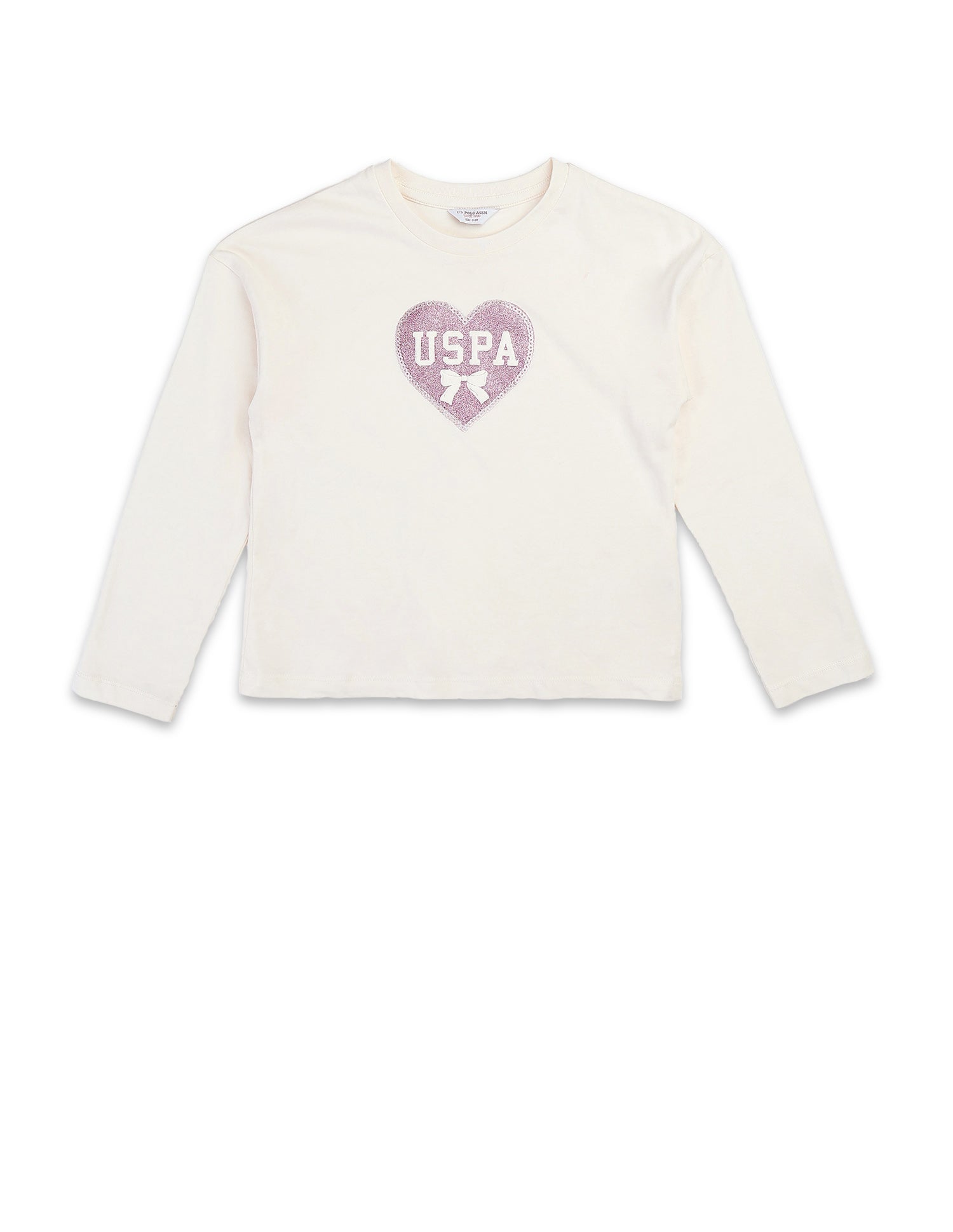 Girls Brand Printed Top Off White - U.S. POLO ASSN. | Large