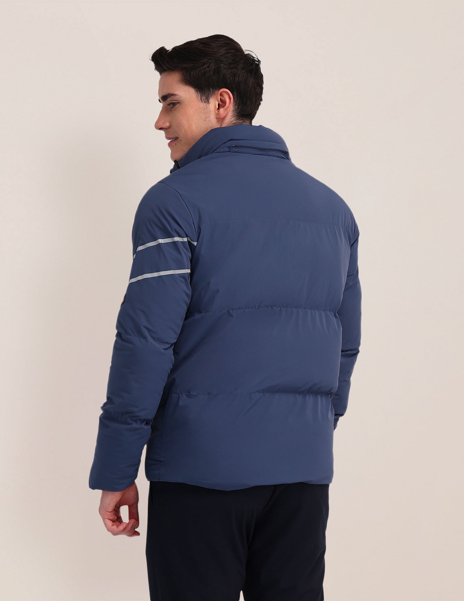 Detachable Hood Padded Jacket Blue - U.S. Polo Assn. India | Large
