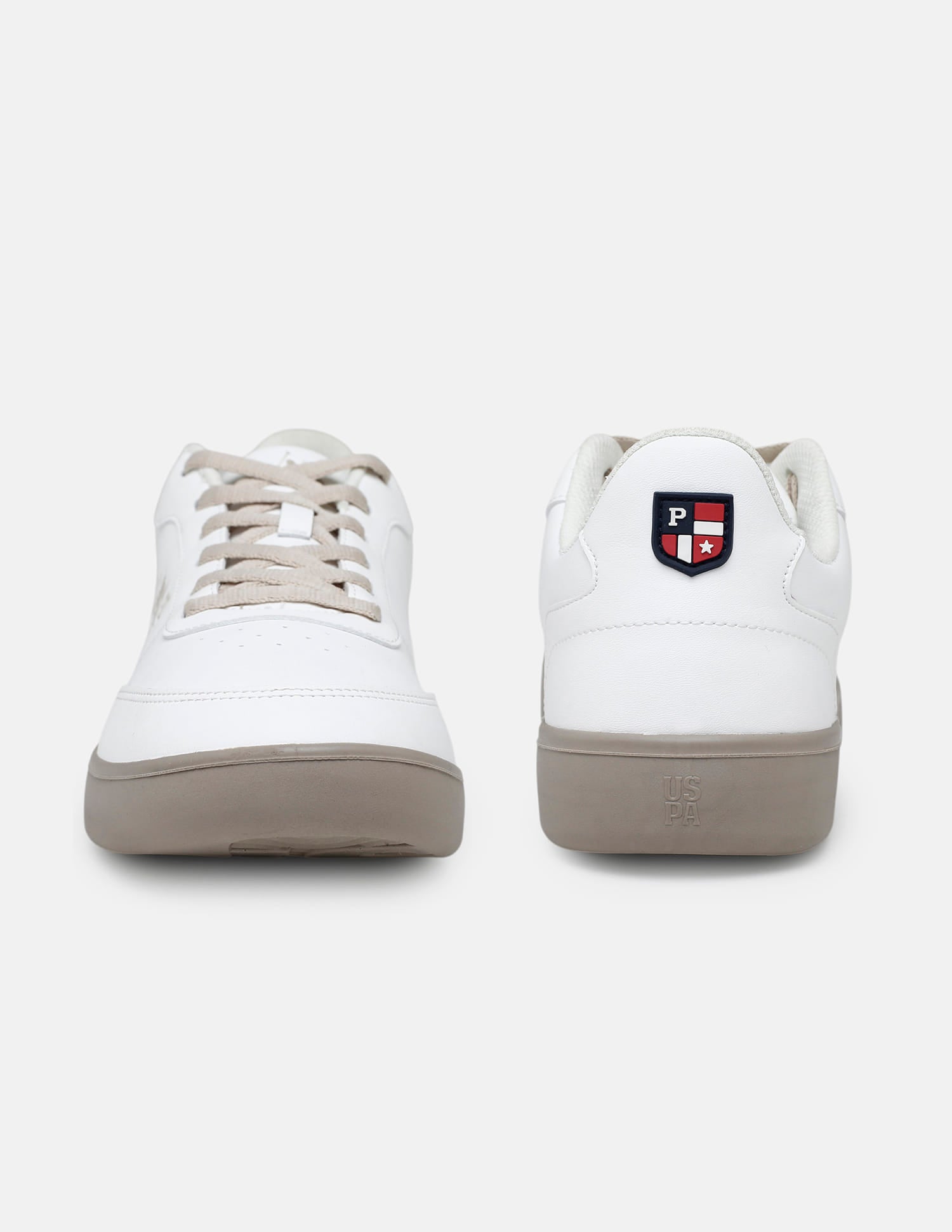 Men Lumen Solid Sneakers White - U.S. Polo Assn. India | Large