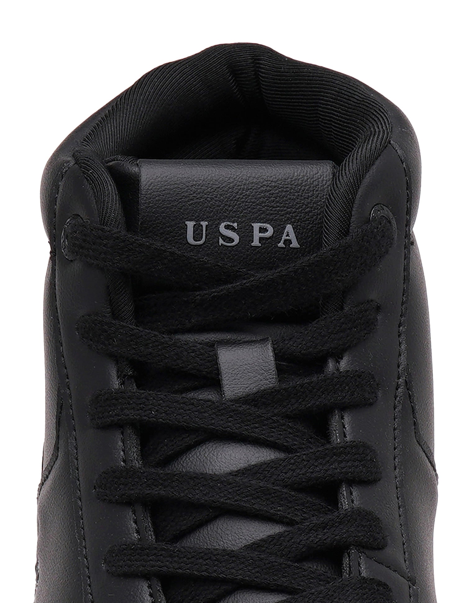 Men Rentso Black Retro Mid Top  Sneakers Black - U.S. Polo Assn. India | Large