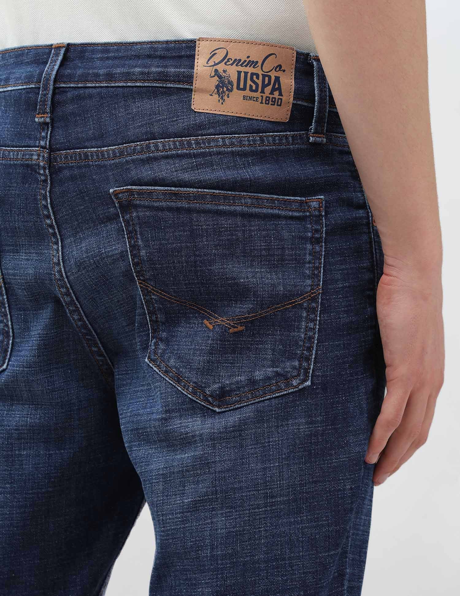 Henry Tapered Fit Blue Jeans Dark Blue - U.S. Polo Assn. India | Large
