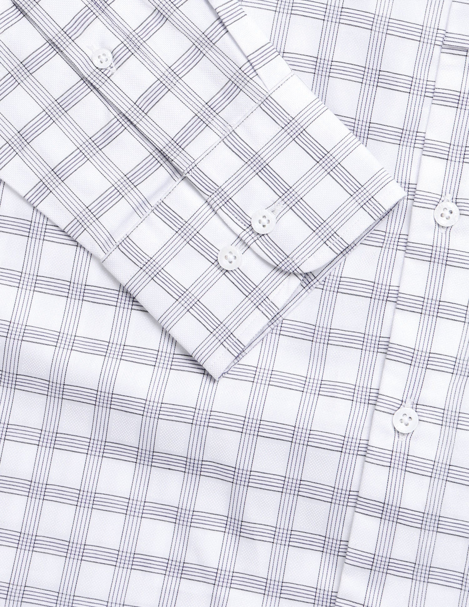 Grid Tattersall Checked Twill Shirt White - U.S. Polo Assn. India | Large