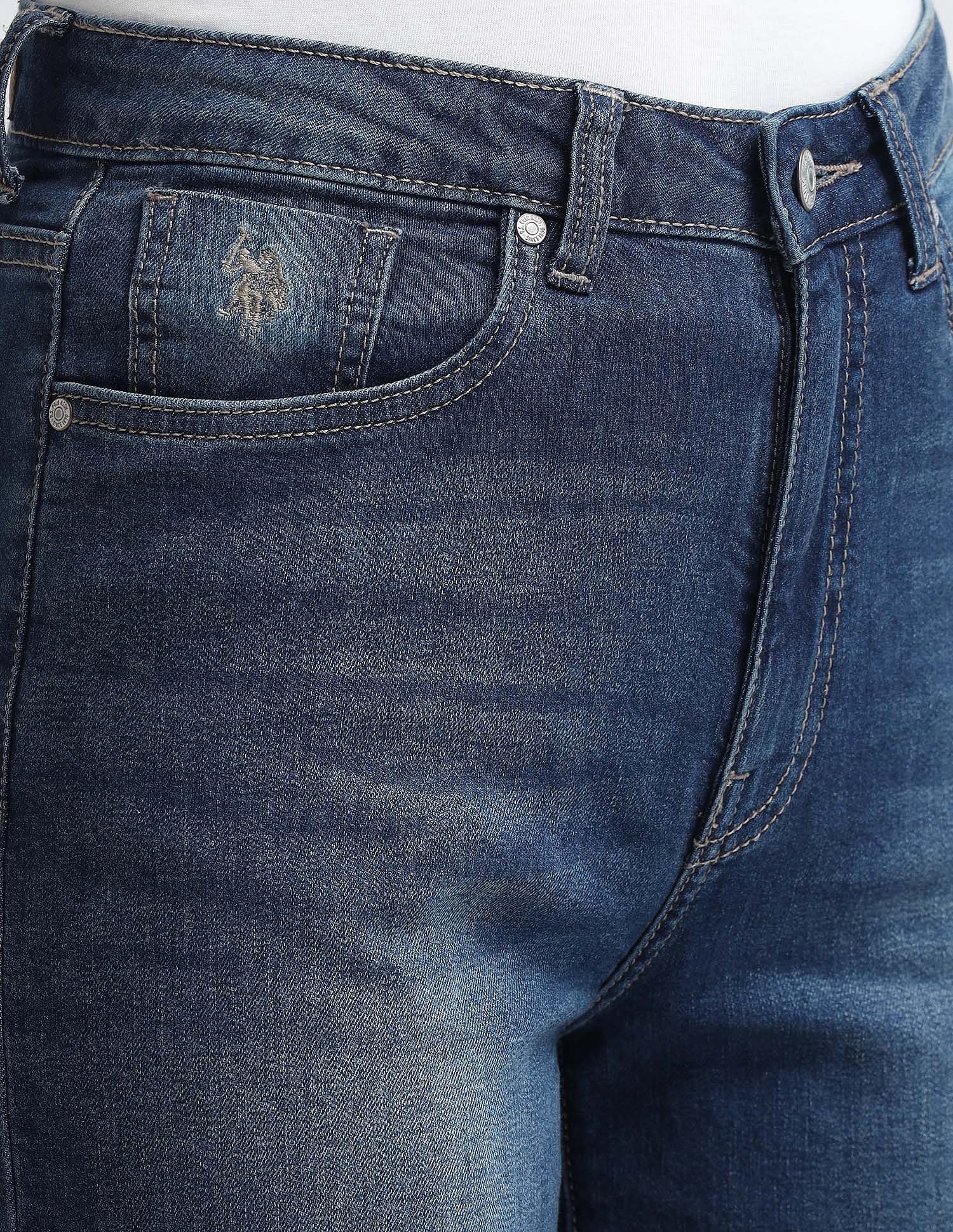 Wide Leg Fit Blue Jeans Blue - U.S. POLO ASSN. | Large