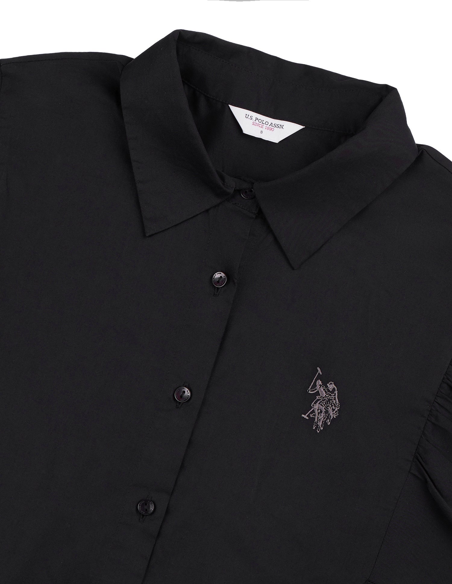 Solid Regular Fit Shirt Black - U.S. Polo Assn. India | Large
