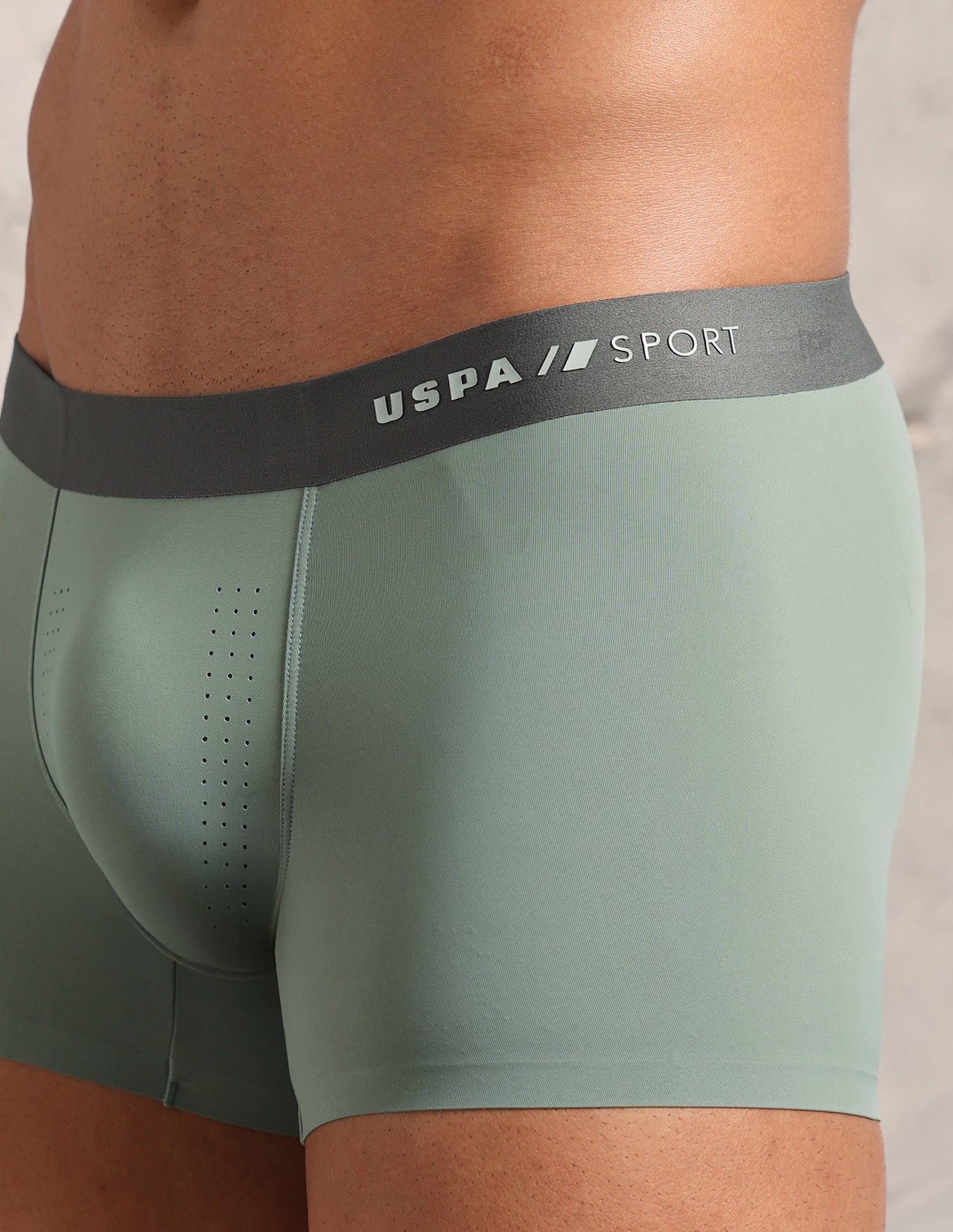 Ultra Light Perforated RT010 Seamless Trunk Lily Pad - U.S. Polo Assn. India | Large