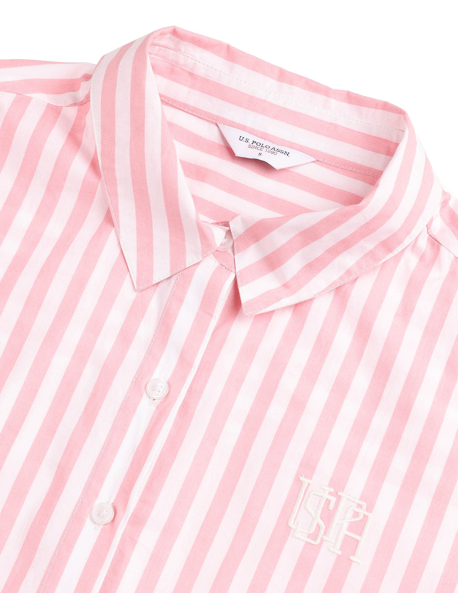 Regular Fit Vertical Striped Shirt Light Pink - U.S. POLO ASSN. | Large
