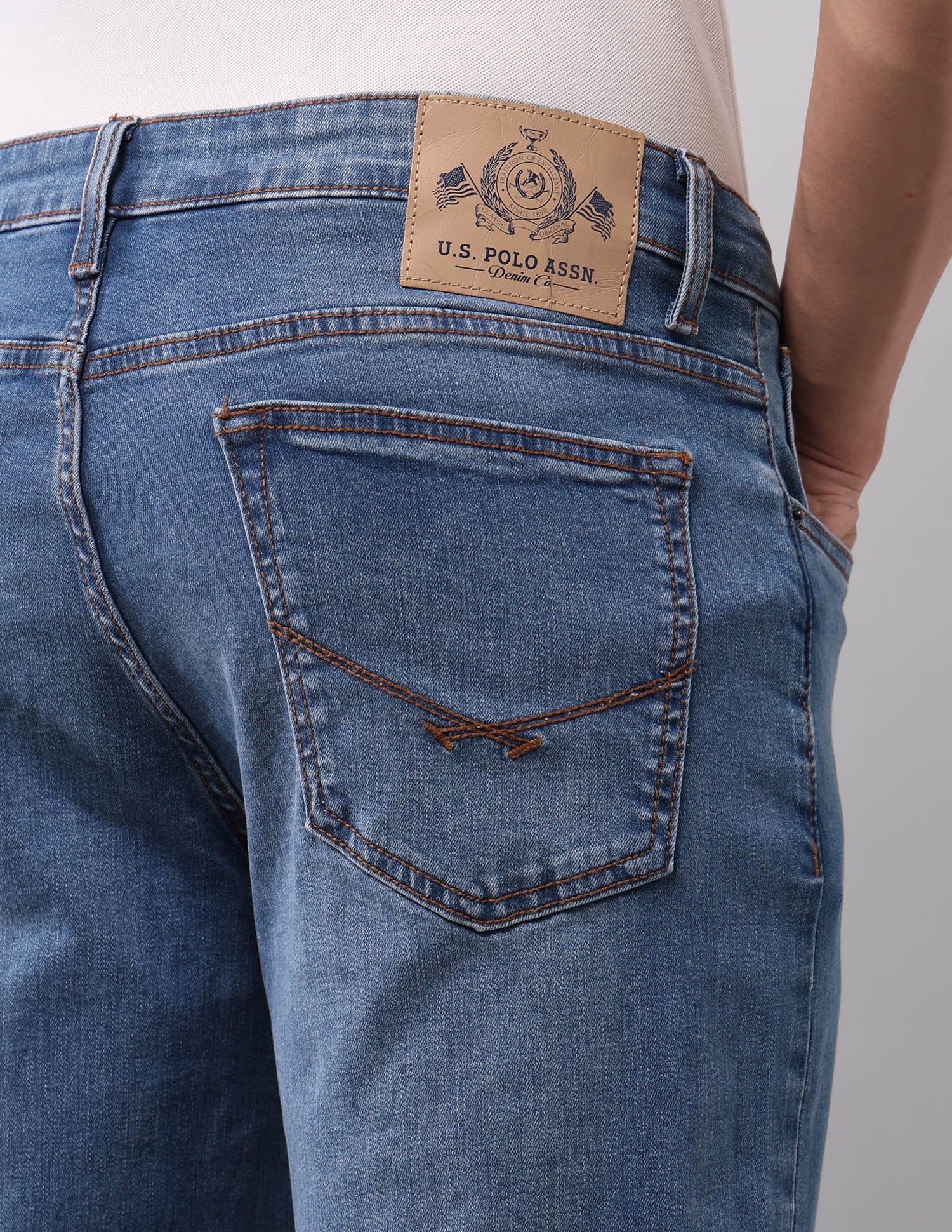 Shawn Relaxed Fit Blue Jeans Blue - U.S. Polo Assn. India | Large